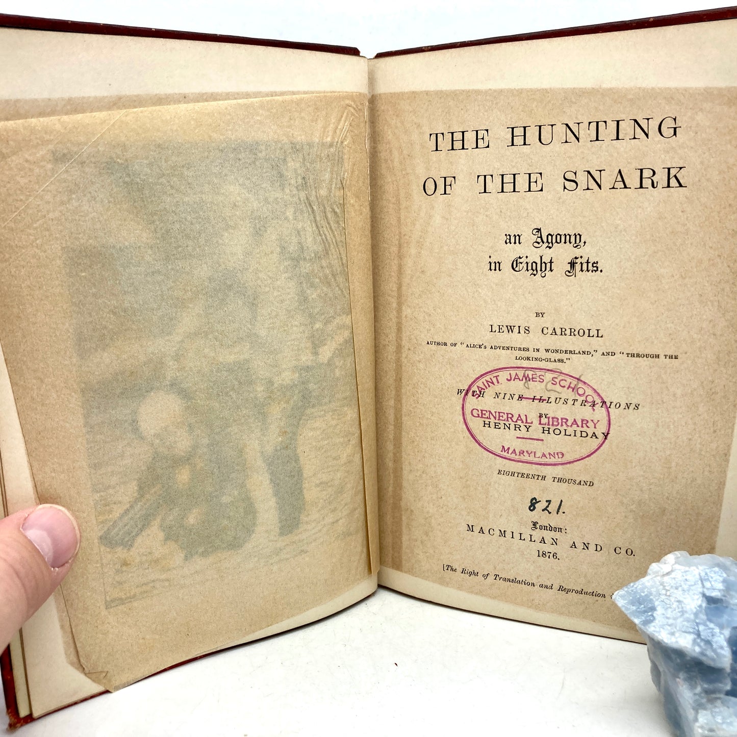 CARROLL, Lewis "The Hunting of the Snark" [Macmillan, 1876] - Buzz Bookstore