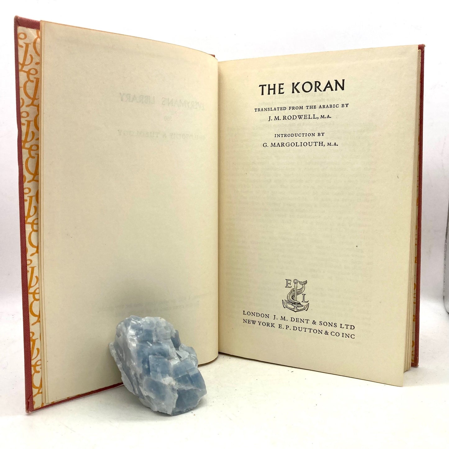 RODWELL, J.M. (Translator) "The Koran" [J.M. Dent, 1953] - Buzz Bookstore