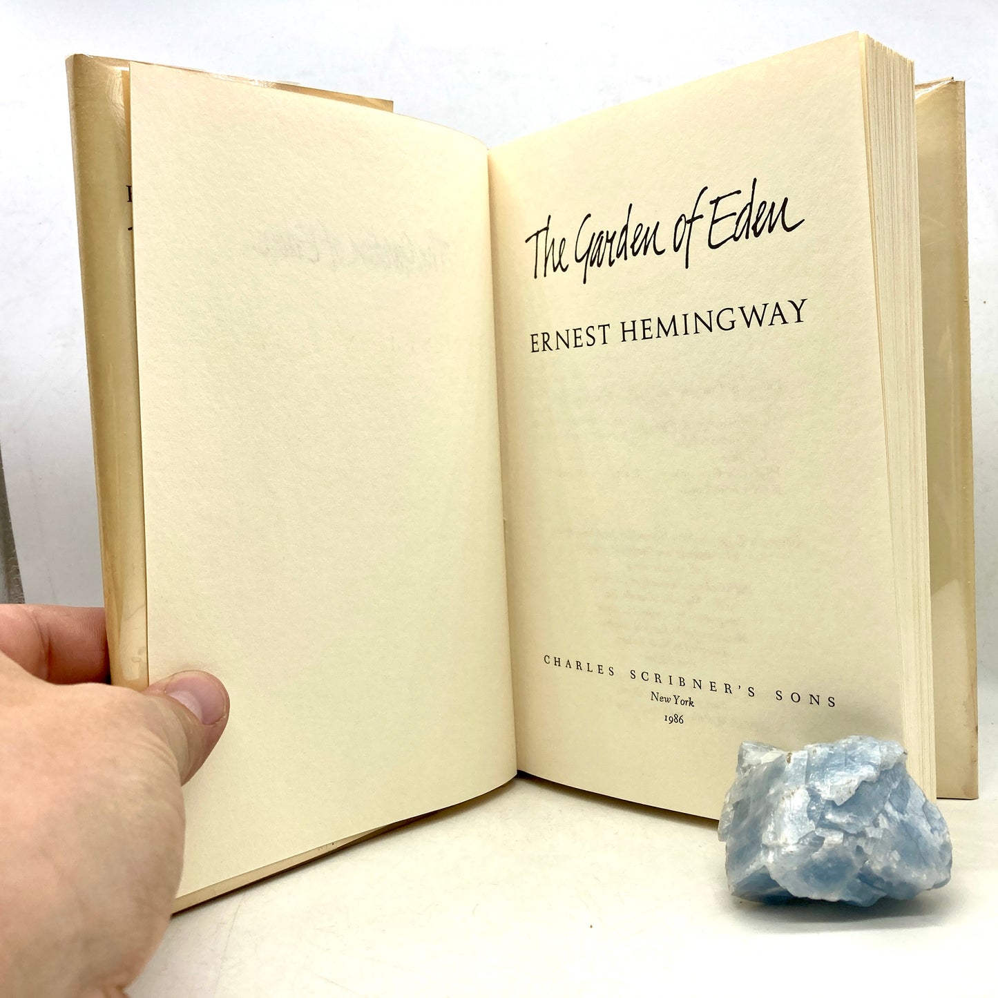 HEMINGWAY, Ernest "The Garden of Eden" [Scribner's, 1986] 1st Edition