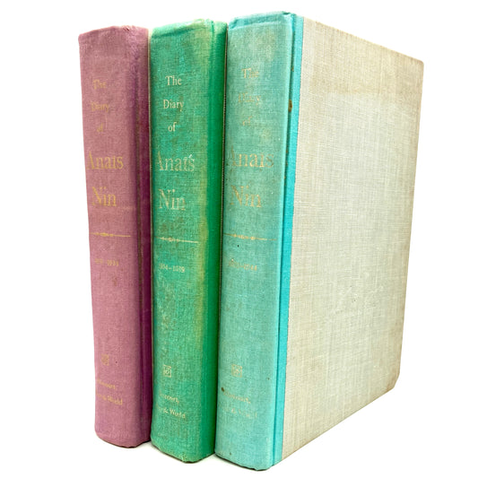 NIN, Anais "The Diary of Anais Nin" 3 Volumes [Harcourt, Brace & World, 1966-69] - Buzz Bookstore