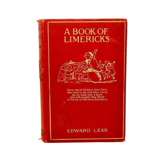 LEAR, Edward "A Book of Limericks" [Little, Brown & Co, 1888] - Buzz Bookstore