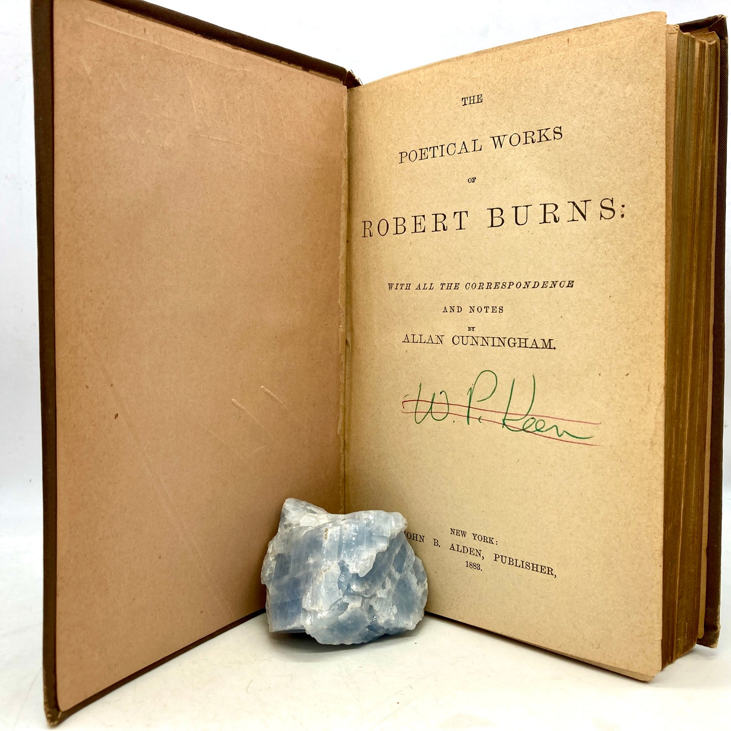 BURNS, Robert "The Poetical Works of Robert Burns" [John B. Alden, 1883]