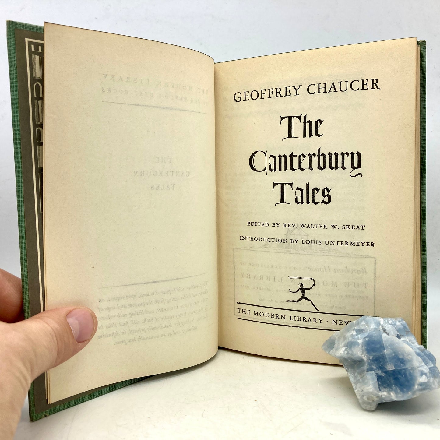 CHAUCER, Geoffrey "The Canterbury Tales" [Modern Library, 1937]