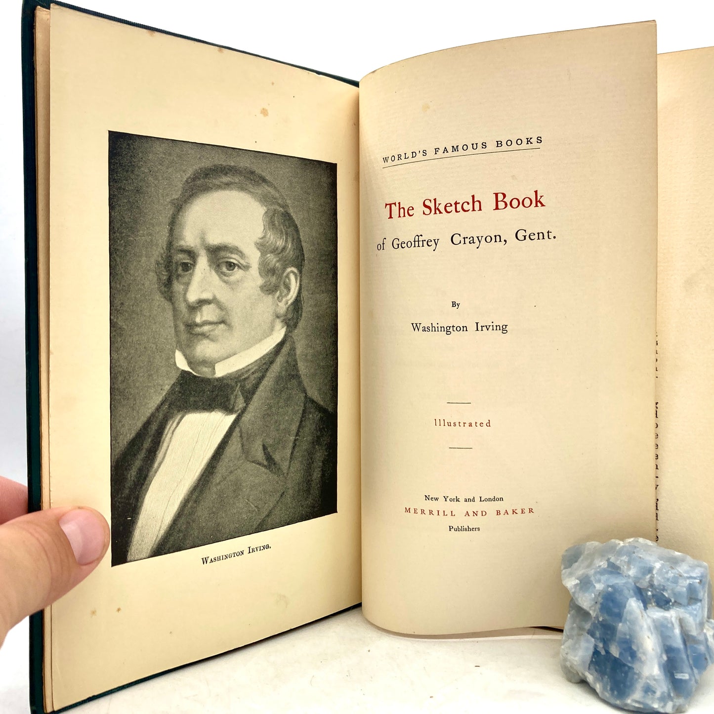 IRVING, Washington "The Sketch Book of Geoffrey Crayon, Gent" [Merrill & Baker, c1893]