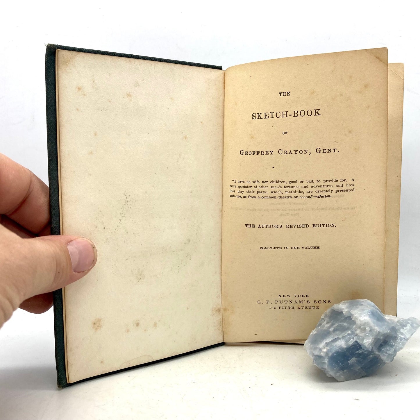 IRVING, Washington "The Sketch Book" [G.P. Putnam & Sons, 1864] - Buzz Bookstore