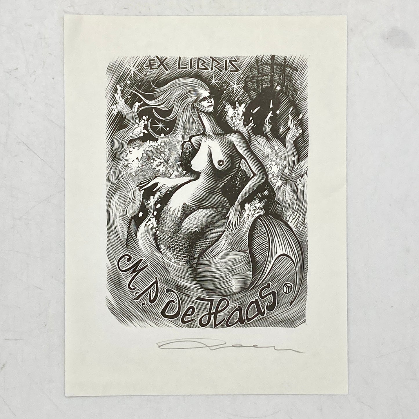 Collection of 91 Nude & Erotic Ex Libris (Bookplates)