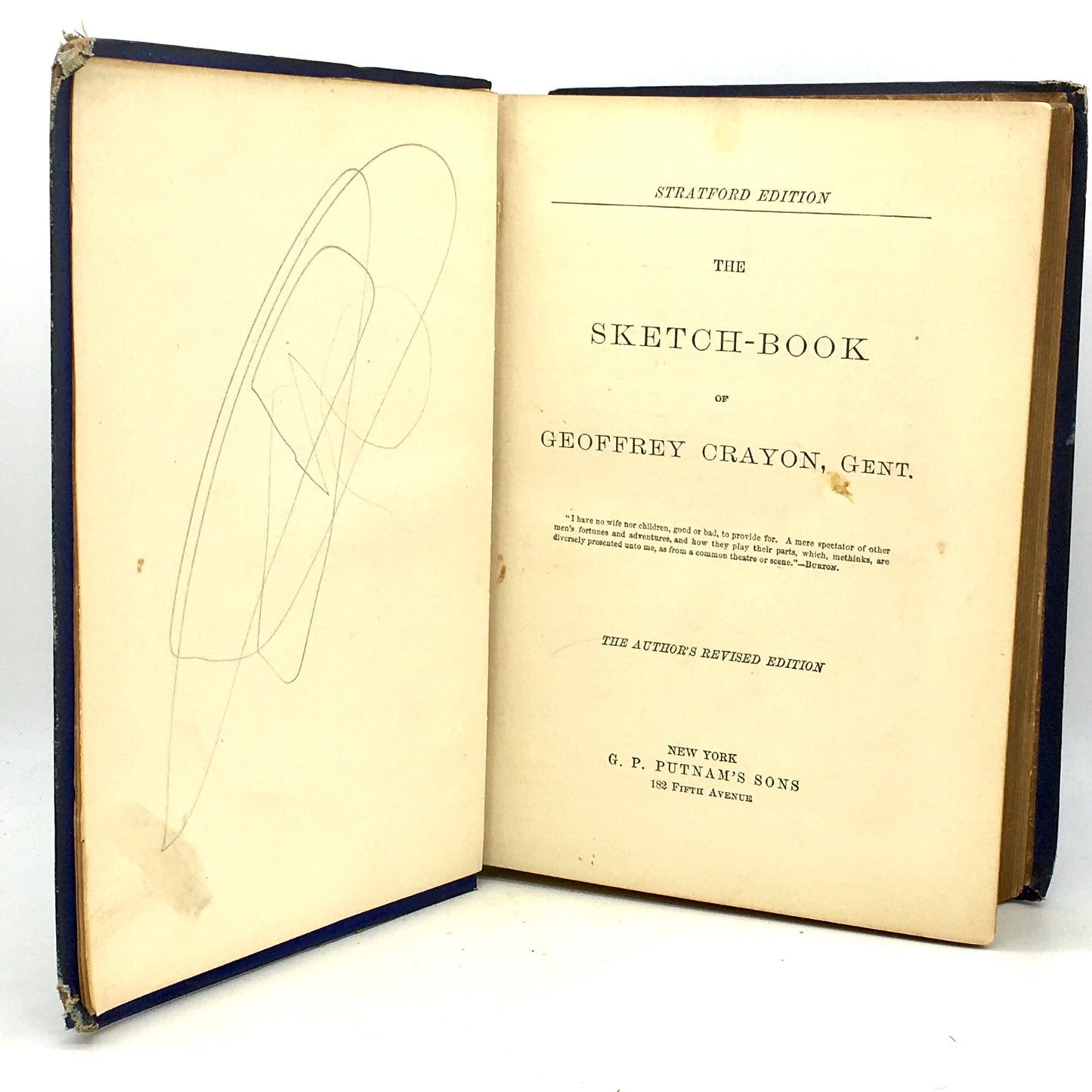 IRVING, Washington "The Sketch-Book of Geoffrey Crayon, Gent" [GP Putnam, 1880] - Buzz Bookstore