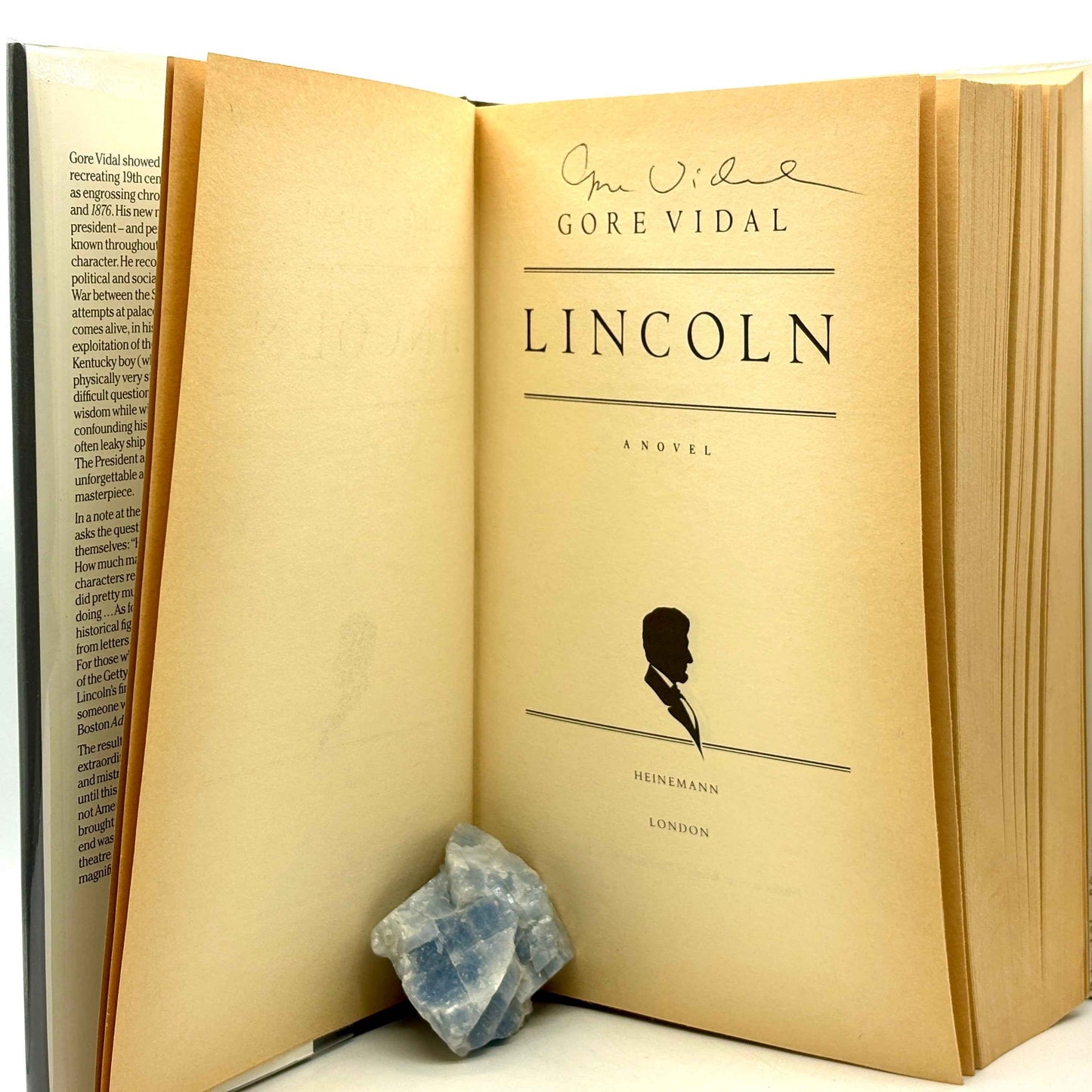 VIDAL, Gore “Lincoln” [Heinemann, 1984] Signed 1st UK Edition