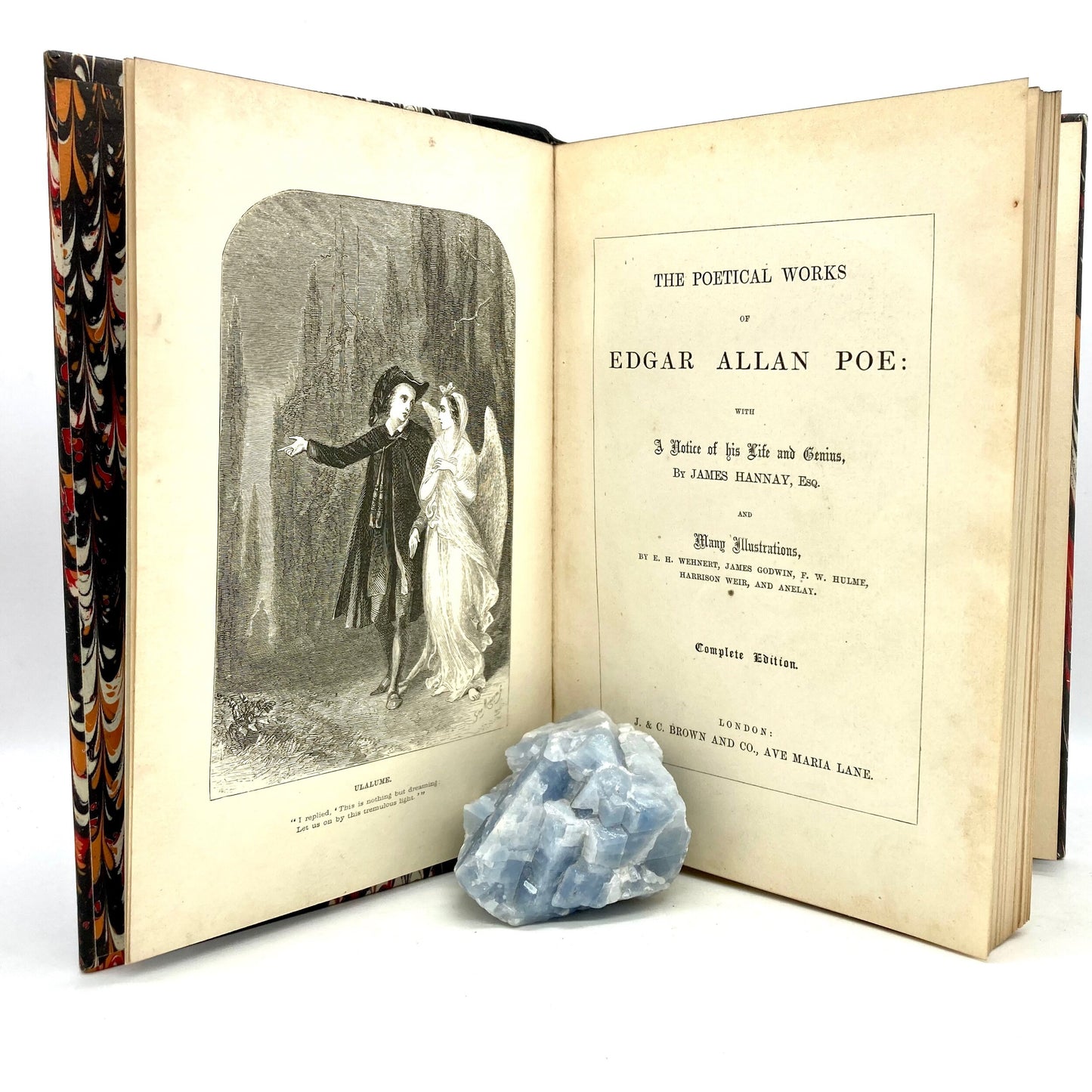 POE, Edgar Allan "The Poetical Works of Edgar Allan Poe" [J. & C. Brown and Co, c1852-60] - Buzz Bookstore