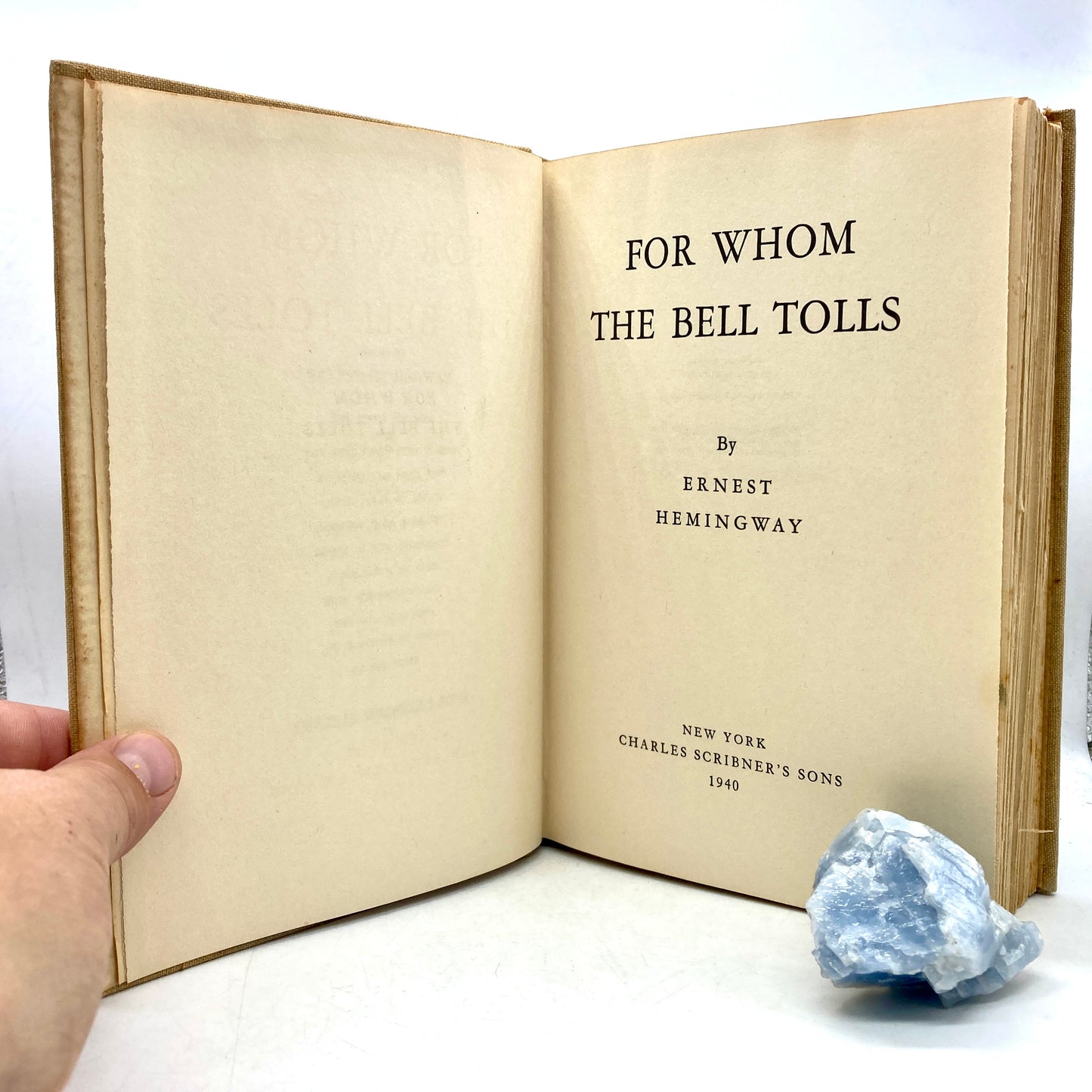 HEMINGWAY, Ernest "For Whom the Bell Tolls" [Scribners, 1940] 1st Edition