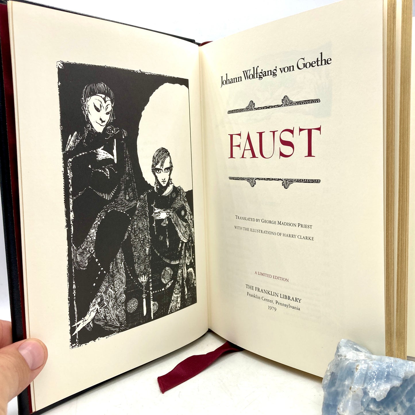 VON GOETHE, Johann Wolfgang "Faust" [Franklin Library, 1979] Harry Clarke Illustrations