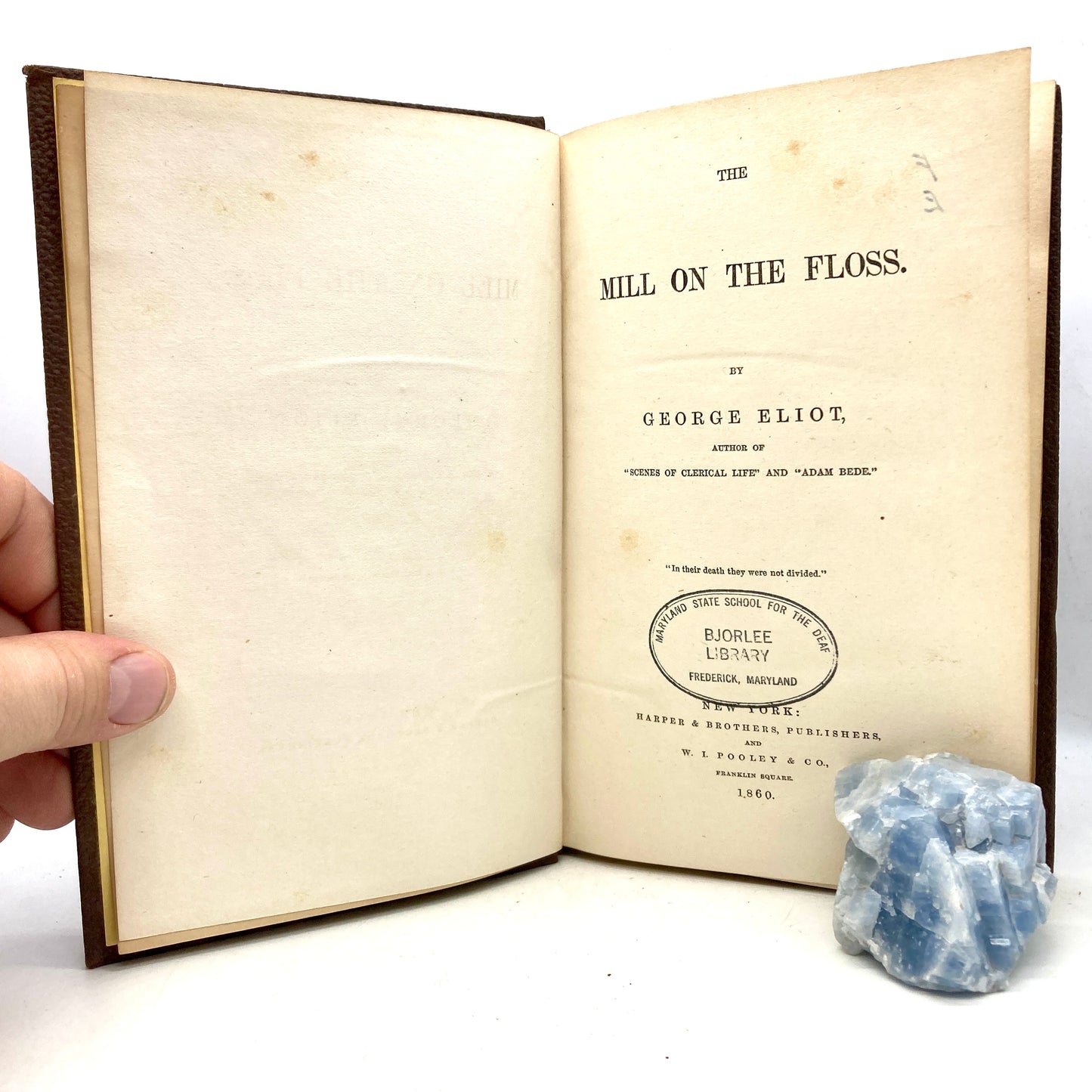 ELIOT, George "The Mill on the Floss" [Harper & Brothers, 1860] 1st Edition - Buzz Bookstore
