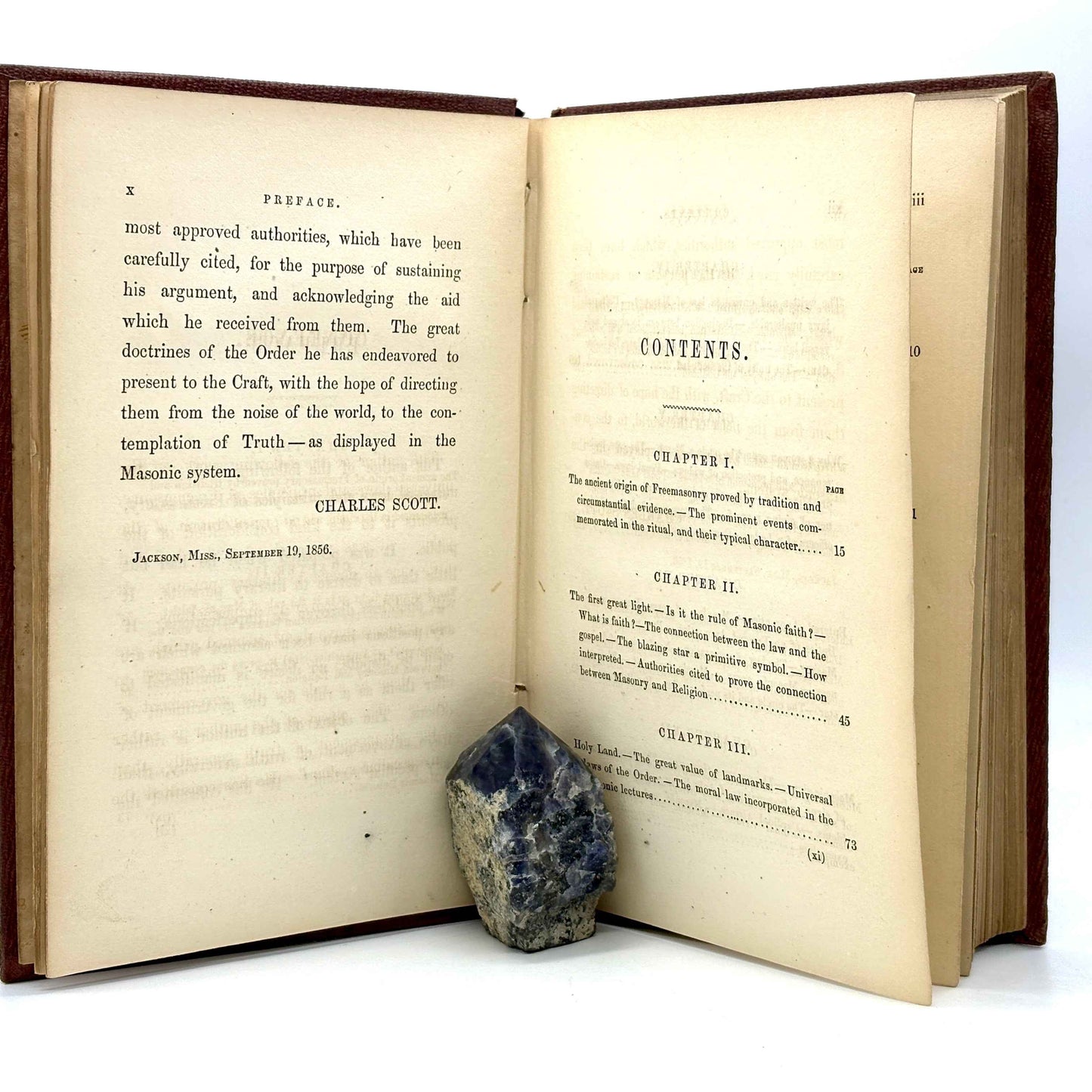 SCOTT, Charles "The Keystone of the Masonic Arch" [Thomas Palmer, 1856]