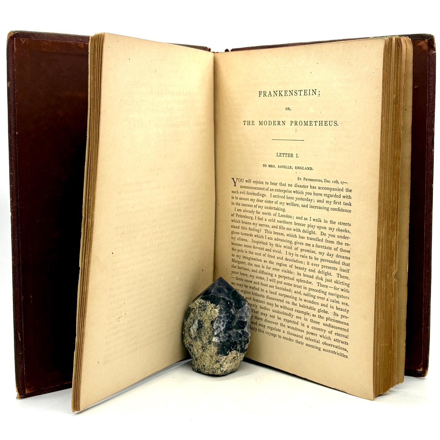 Shelley, Mary W. "Frankenstein" [Sever, Francis, & Co., 1869] 3rd American Edition