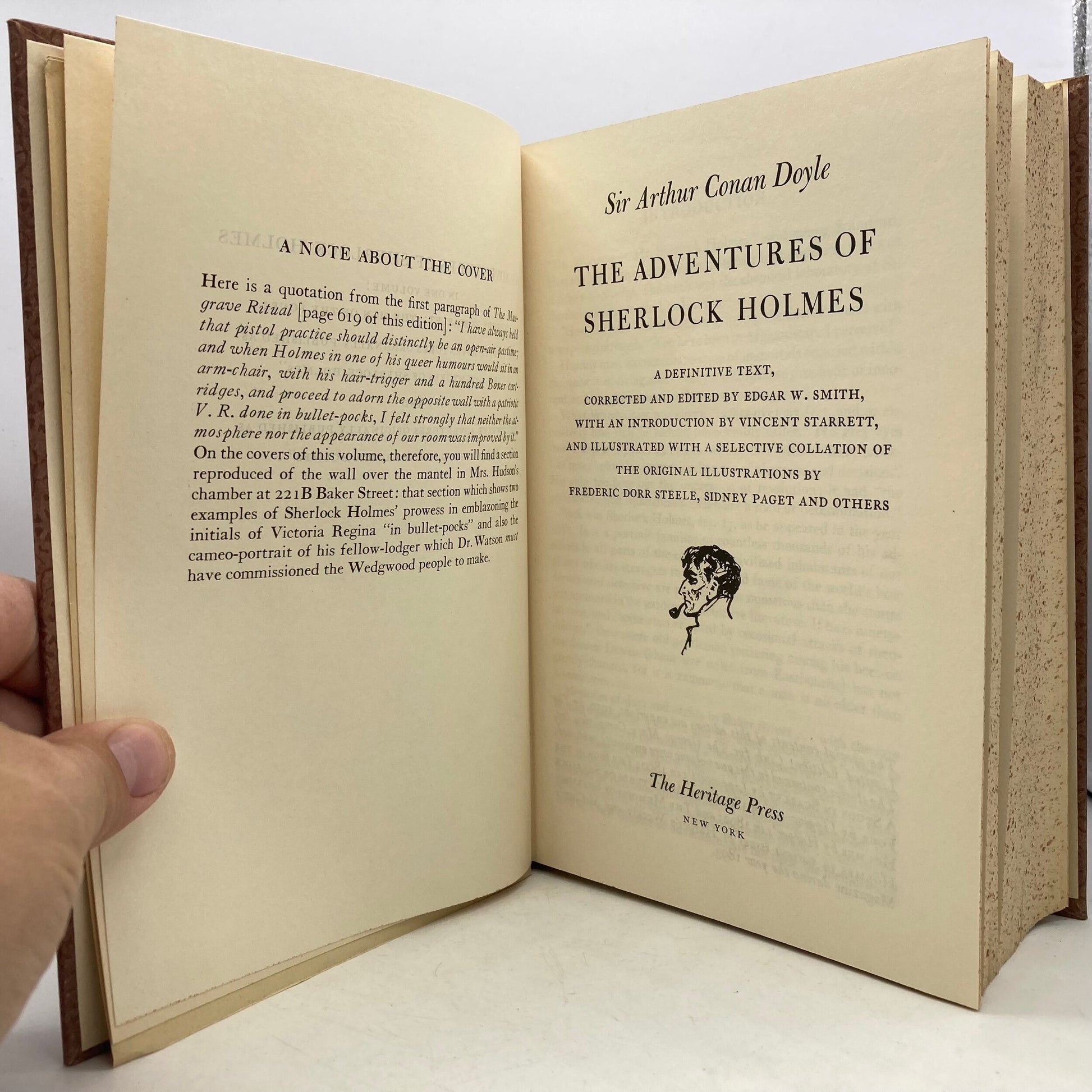 DOYLE, Arthur Conan "The Adventures of Sherlock Holmes" [Heritage Press, 1950] - Buzz Bookstore