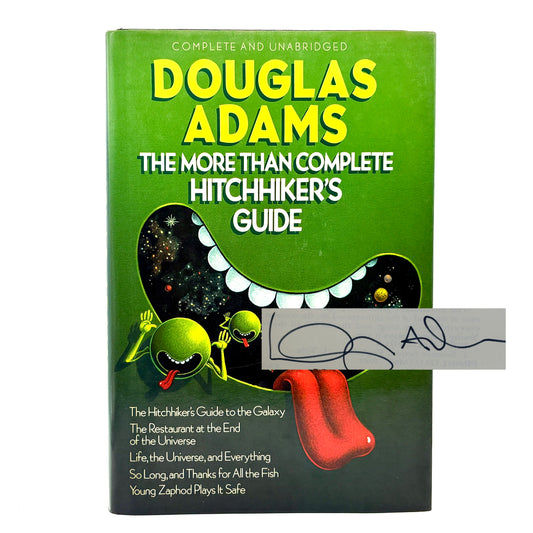 ADAMS, Douglas “The More Than Complete Hitchhiker’s Guide” [Bonanza Books, 1989] Signed