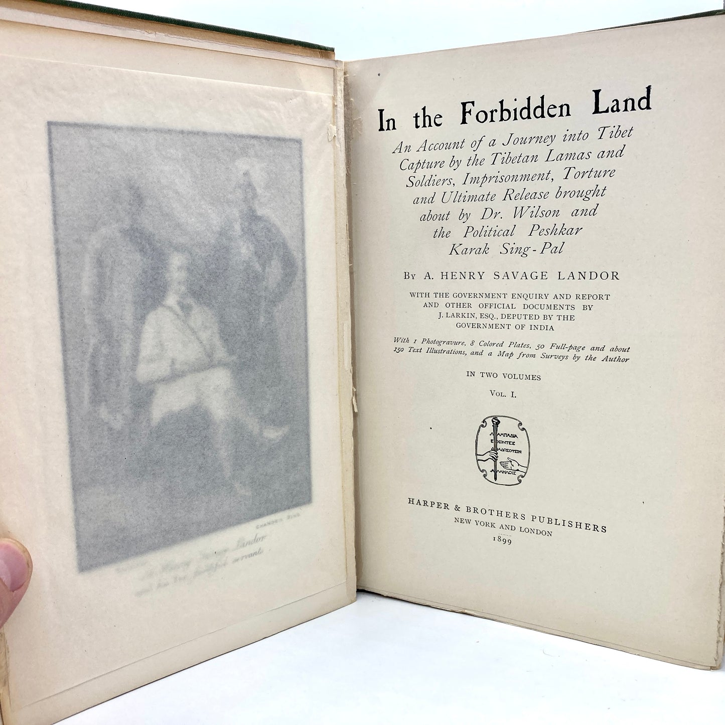 LANDOR, A. Henry Savage "In the Forbidden Land" [Harper & Brothers, 1899]