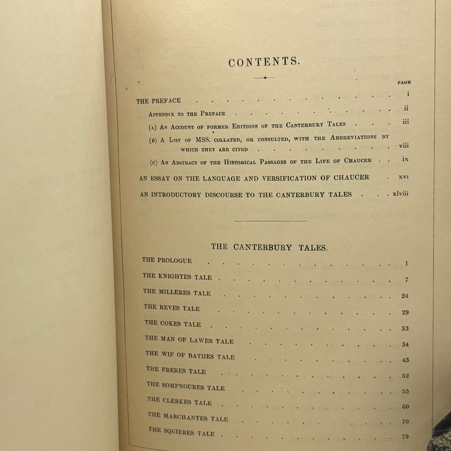 CHAUCER, Geoffrey "The Poetical Works" [Edward Moxon, 1847] Canterbury Tales