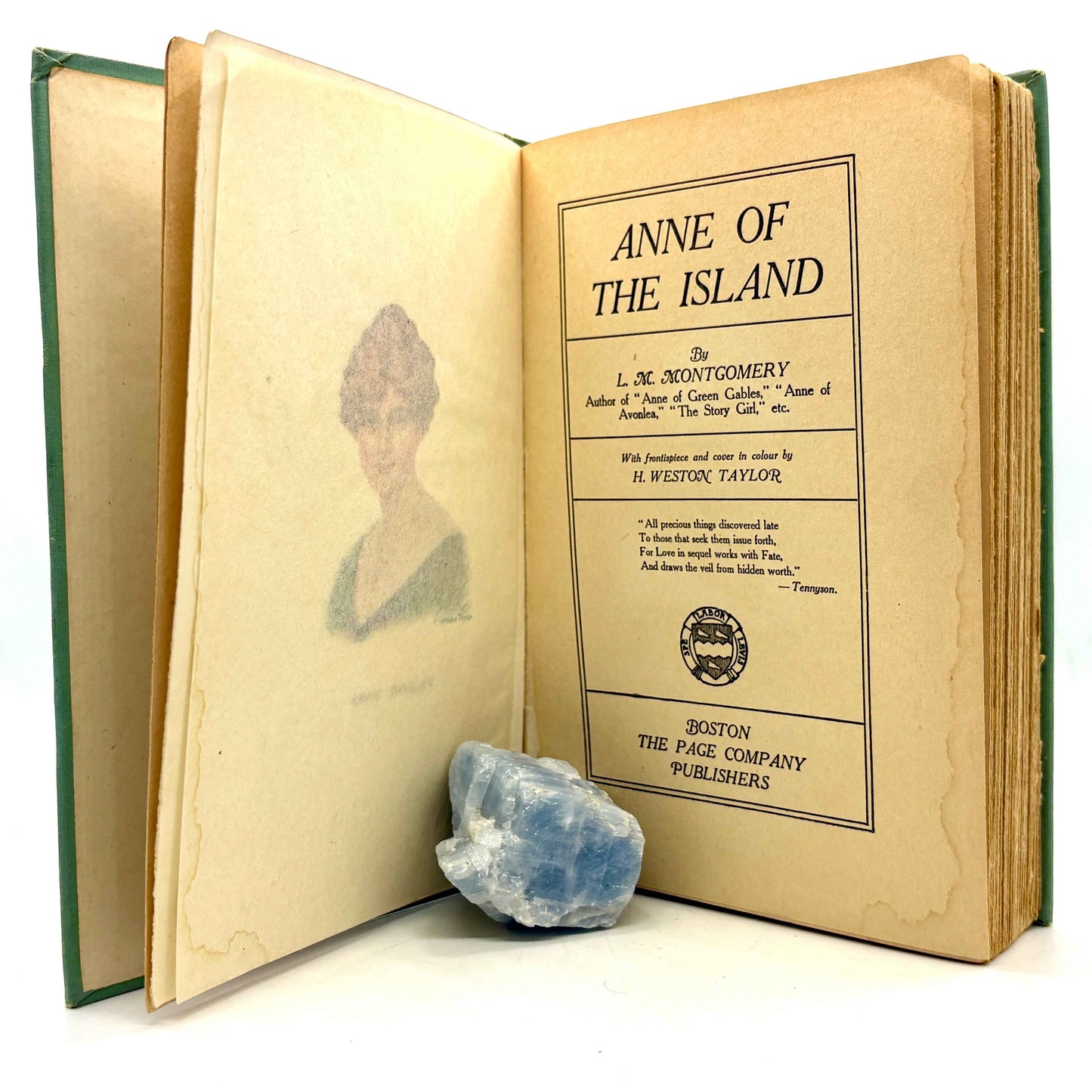 MONTGOMERY, L. M. “Anne of the Island” [The Page Company, 1923]