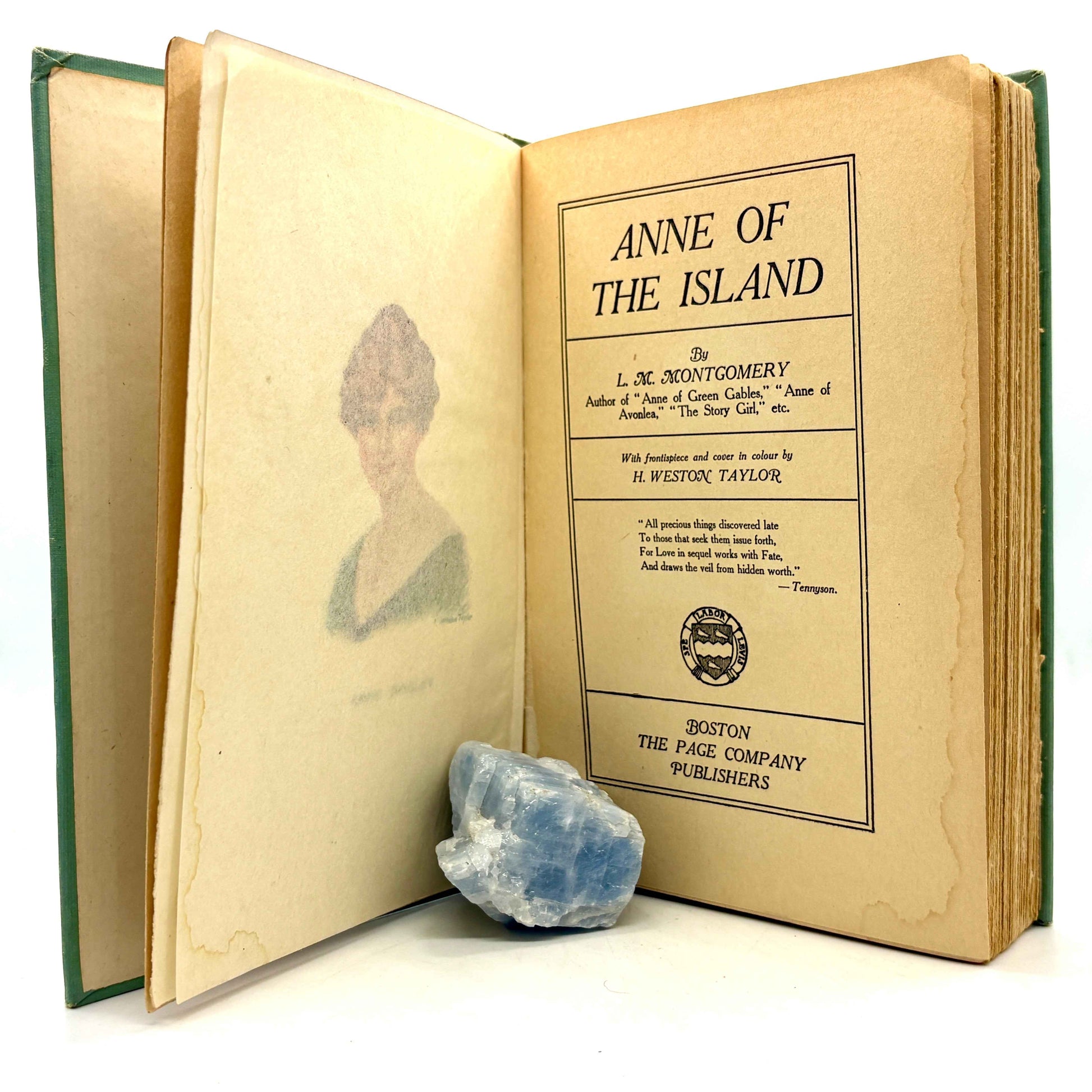 MONTGOMERY, L. M. “Anne of the Island” [The Page Company, 1923]