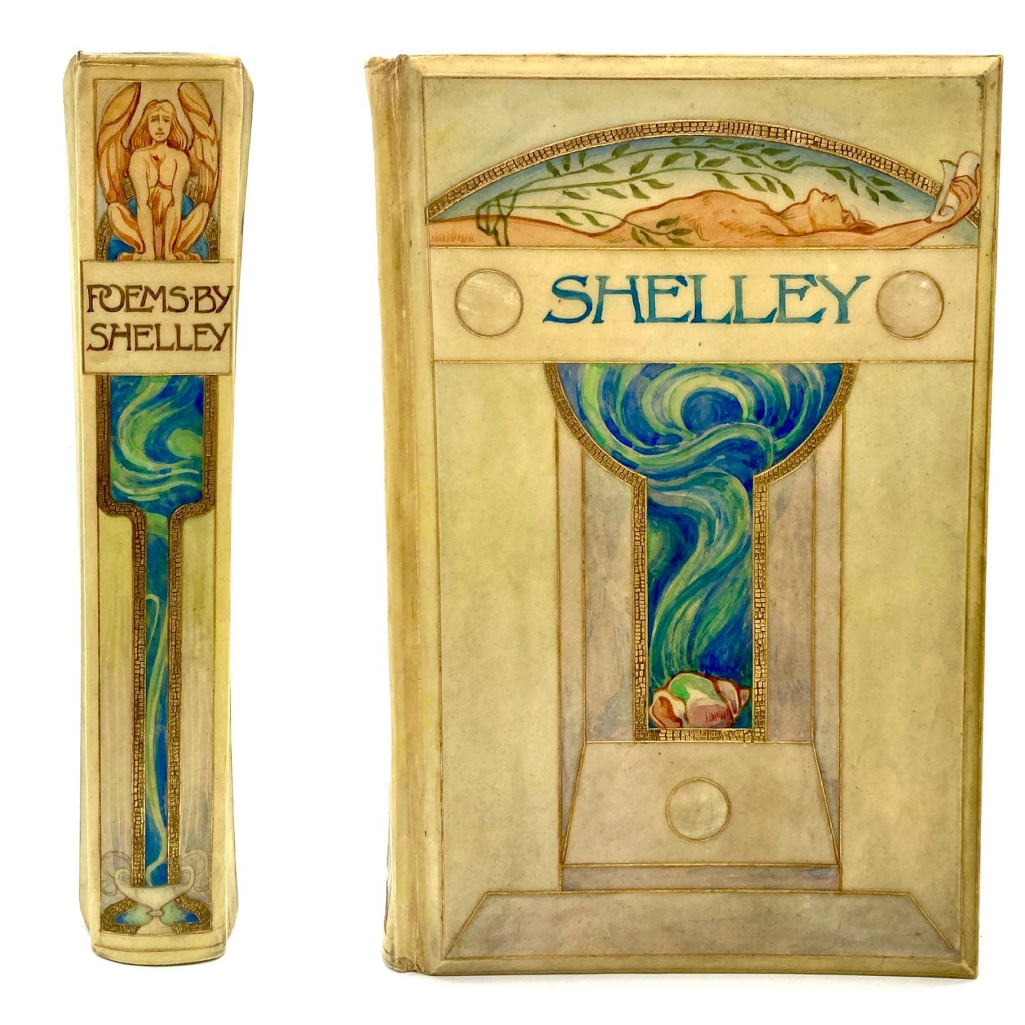 SHELLEY, Percy Bysshe "Poems" [George Bell & Son, 1902] Cedric Chivers Fine Binding