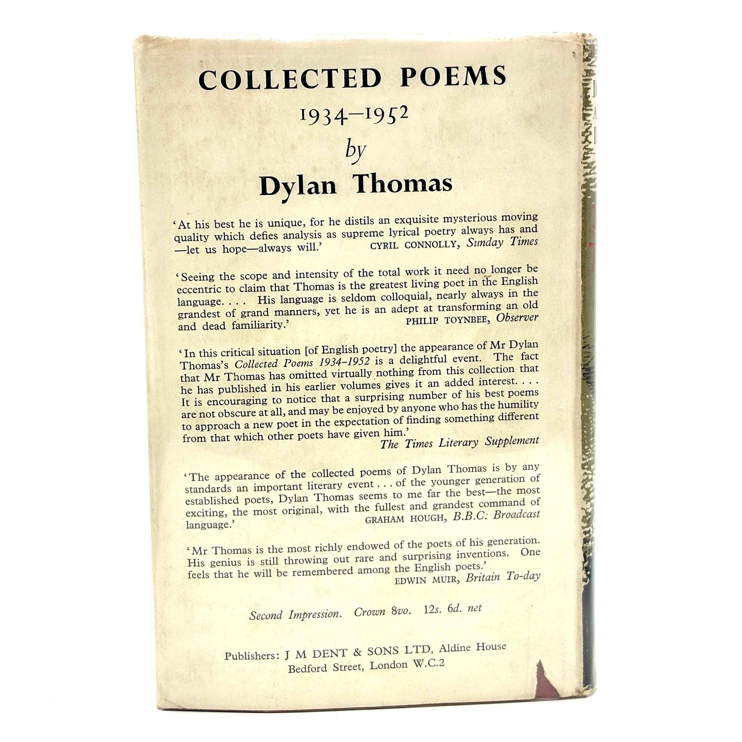 THOMAS, Dylan “The Doctor and the Devils” [J. M. Dent & Sons Ltd, 1953] 1st Edition