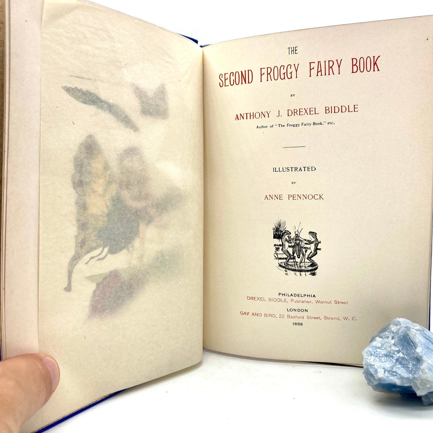 BIDDLE, Anthony J. Drexel "The Second Froggy Fairy Book" [Drexel Biddle, 1898]