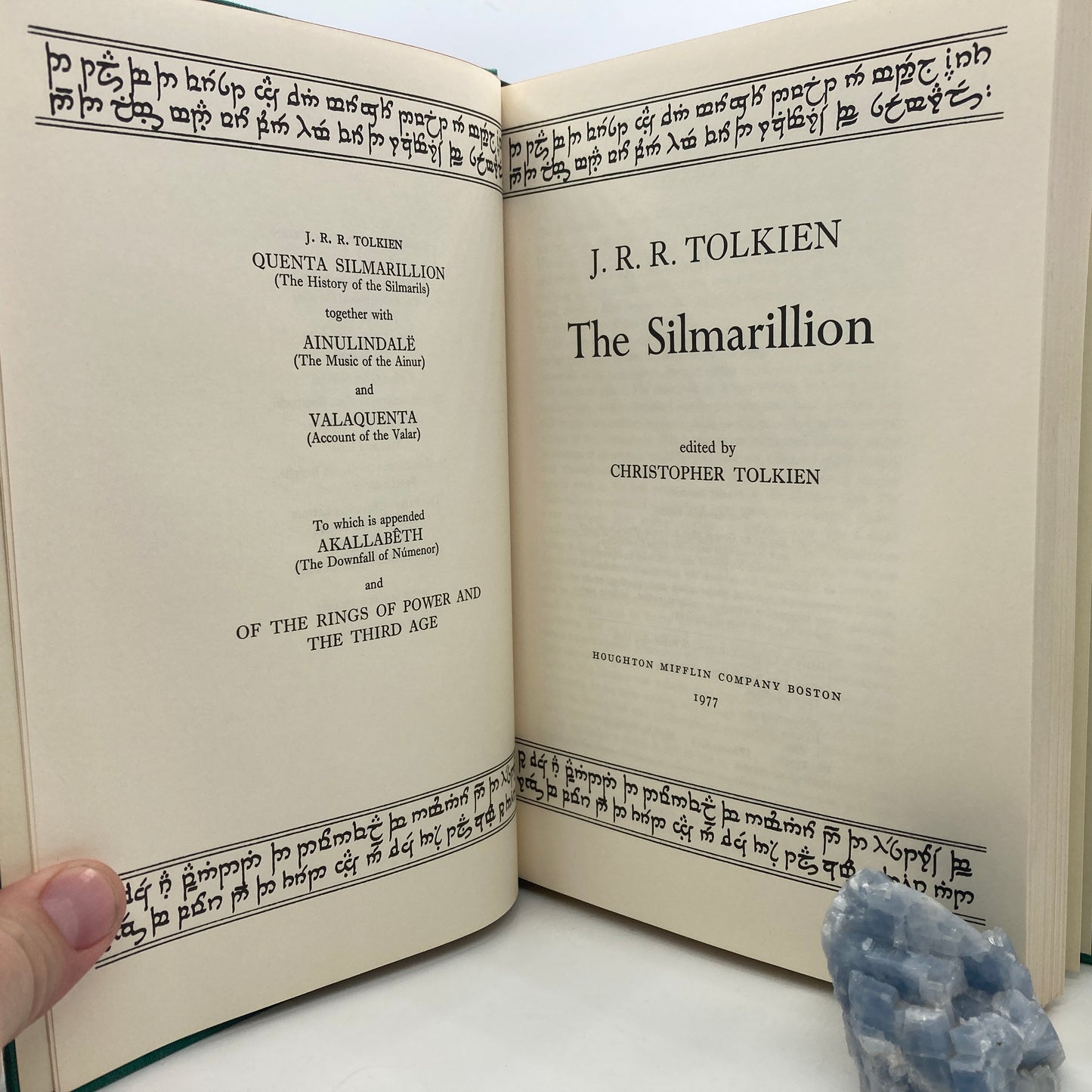 TOLKIEN, J.R.R. "The Silmarillion" [Houghton Mifflin, 1977] 1st Edition/1st Printing