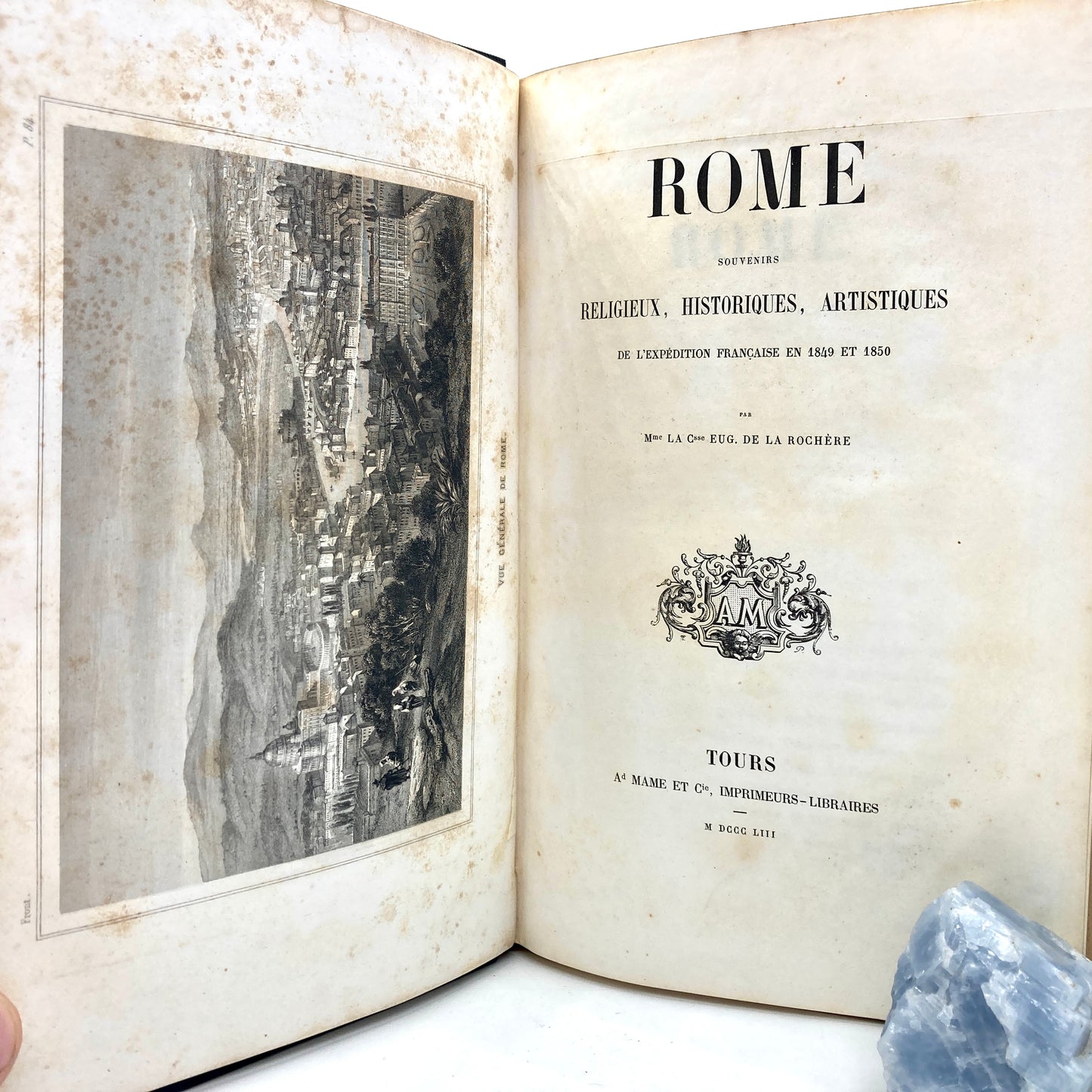 DE LA ROCHERE, Mme le Comtesse Eugénie Dutheil "Rome" [Mame et Cie, 1853]