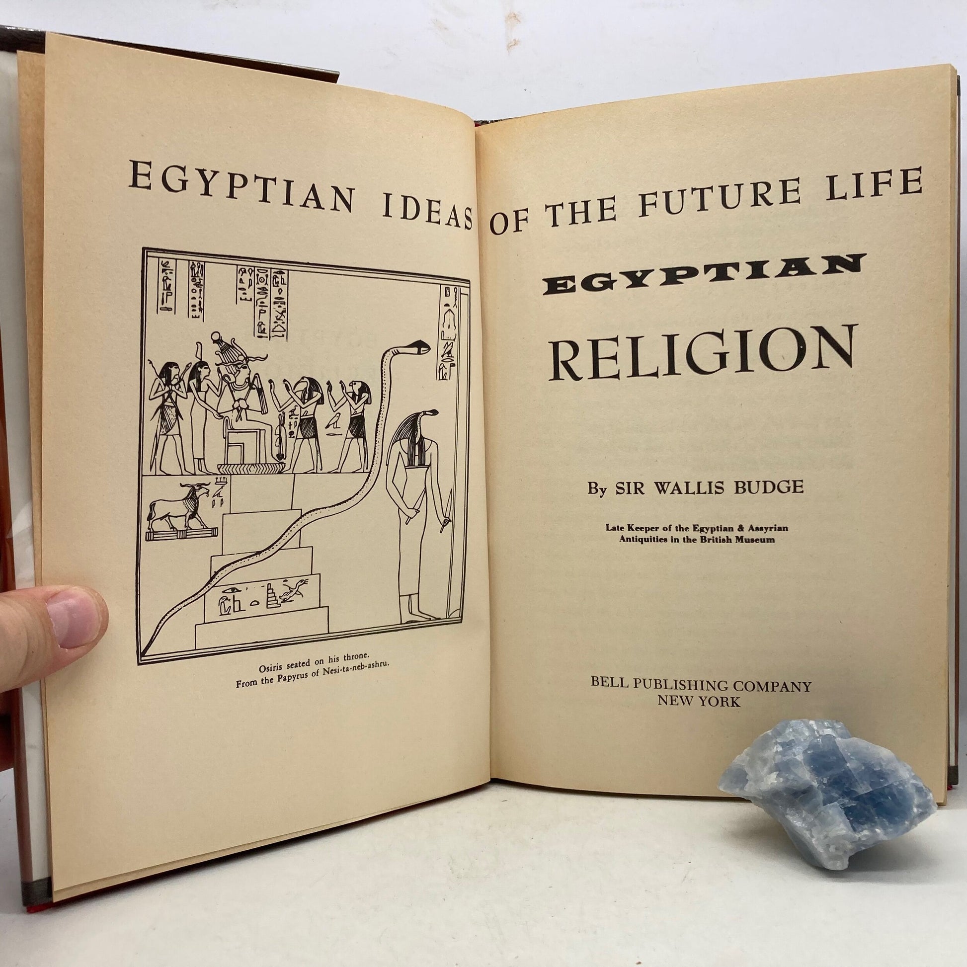 BUDGE, E.A. Wallis "Egyptian Religion" [Bell, 1959] - Buzz Bookstore