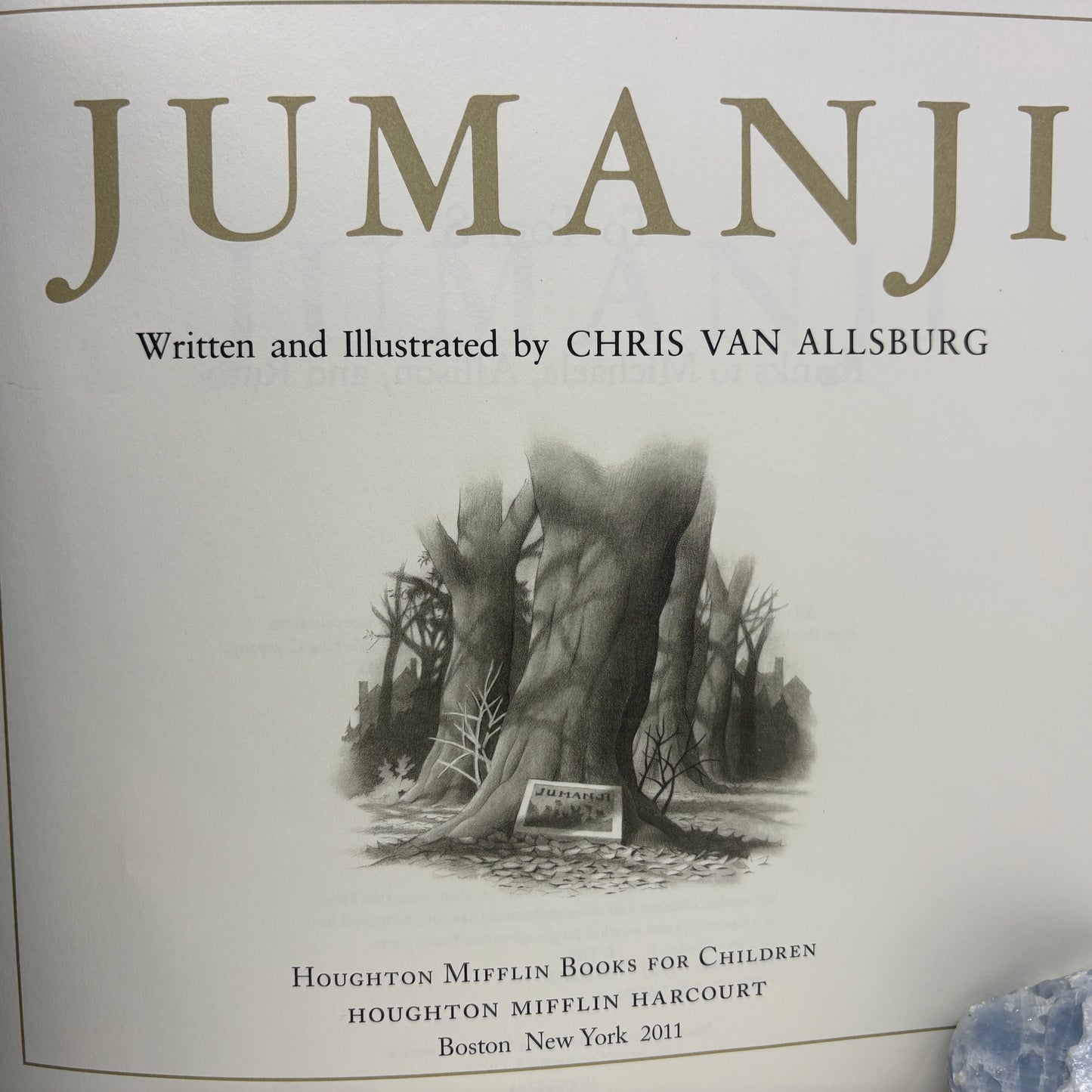 ALLSBURG, Chris Van "Jumanji" [Houghton Mifflin, 2011] Signed