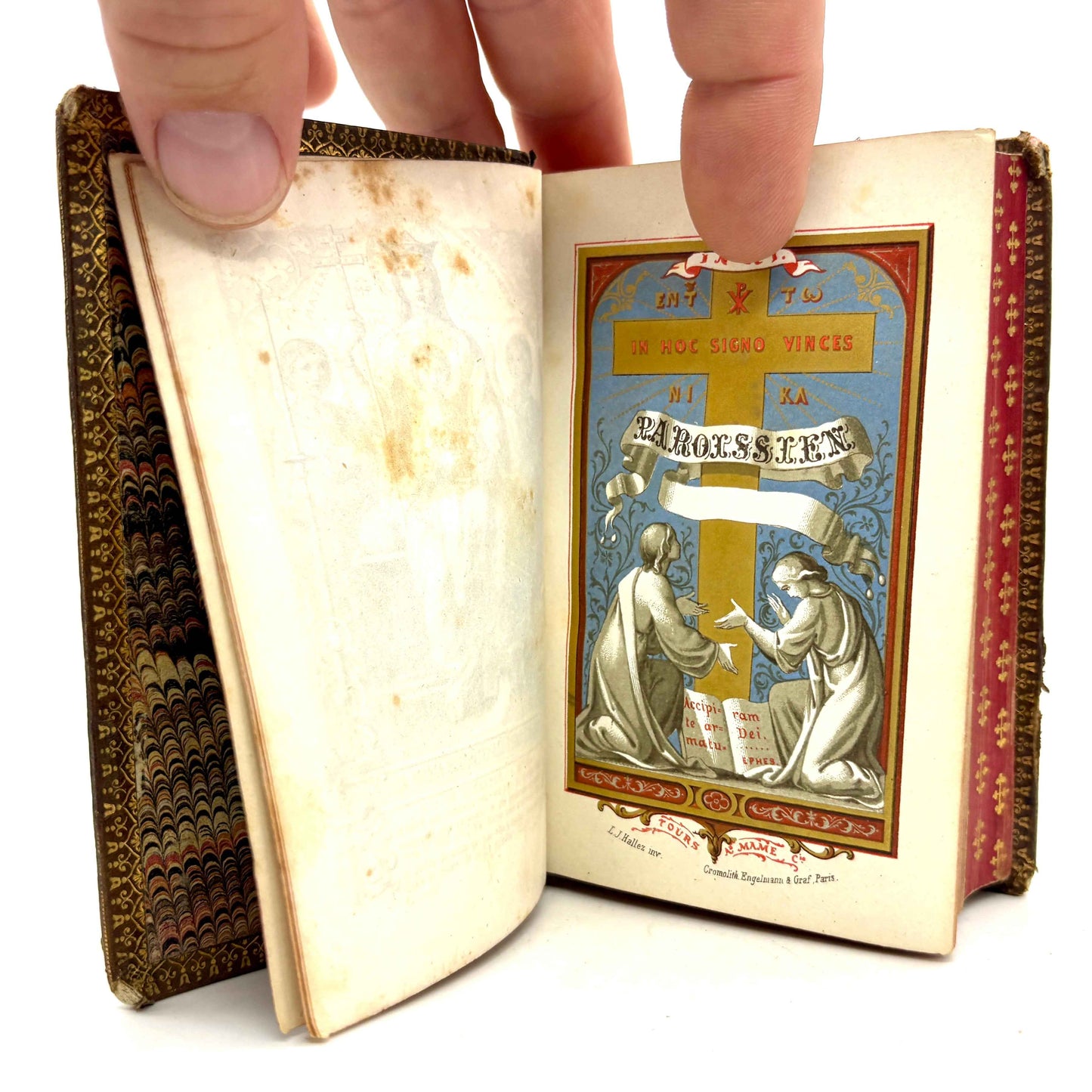 "Paroissien Romain" [Alfred Mame, 1860] - Red Gauffered Edges