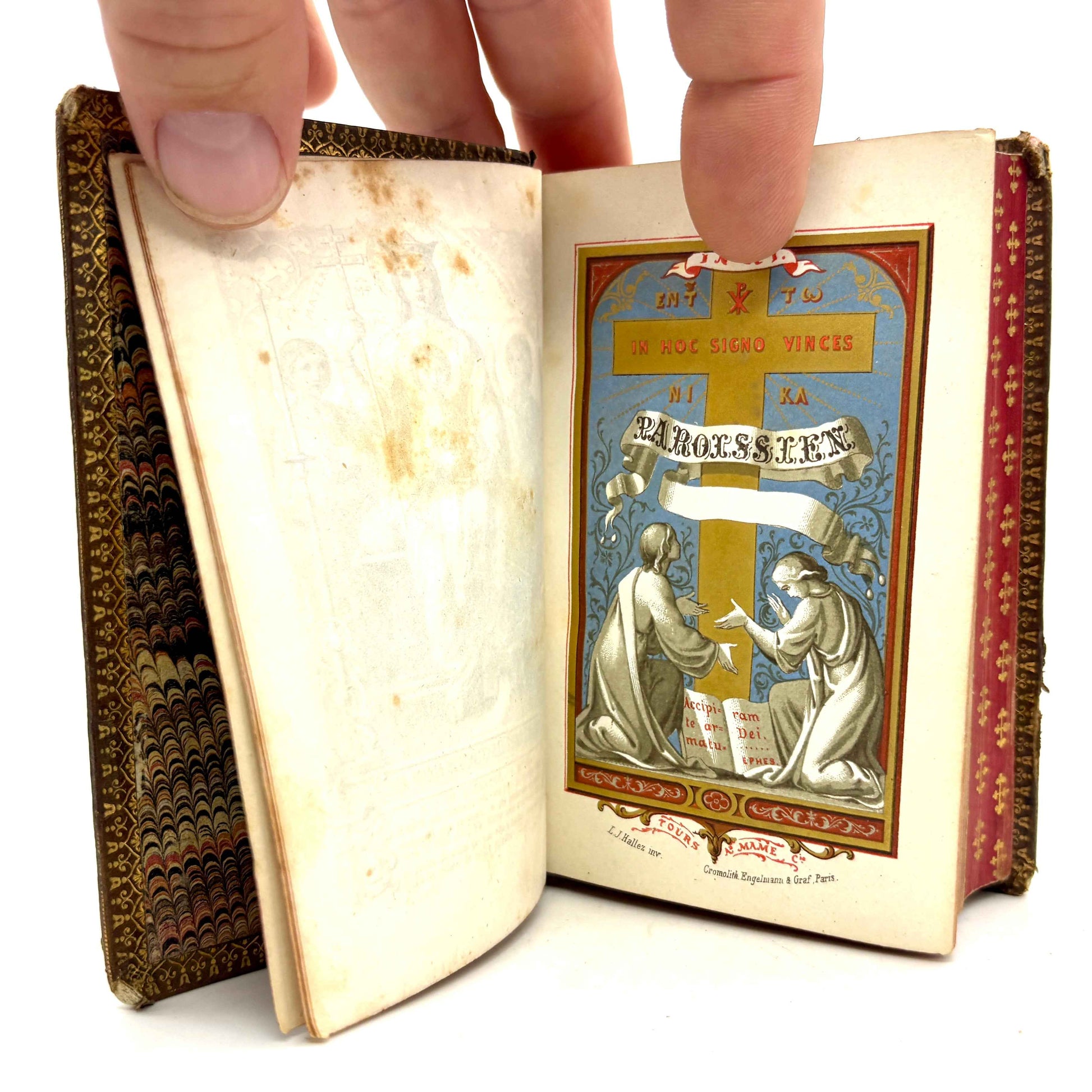 "Paroissien Romain" [Alfred Mame, 1860] - Red Gauffered Edges