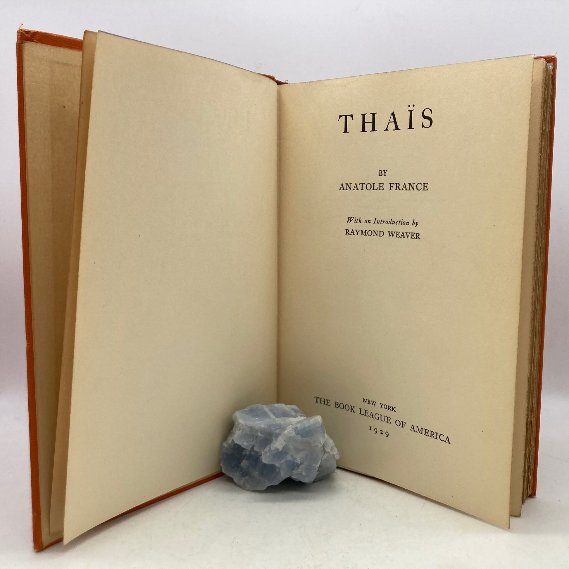 FRANCE, Anatole "Thais" [Book League of America, 1929] - Buzz Bookstore