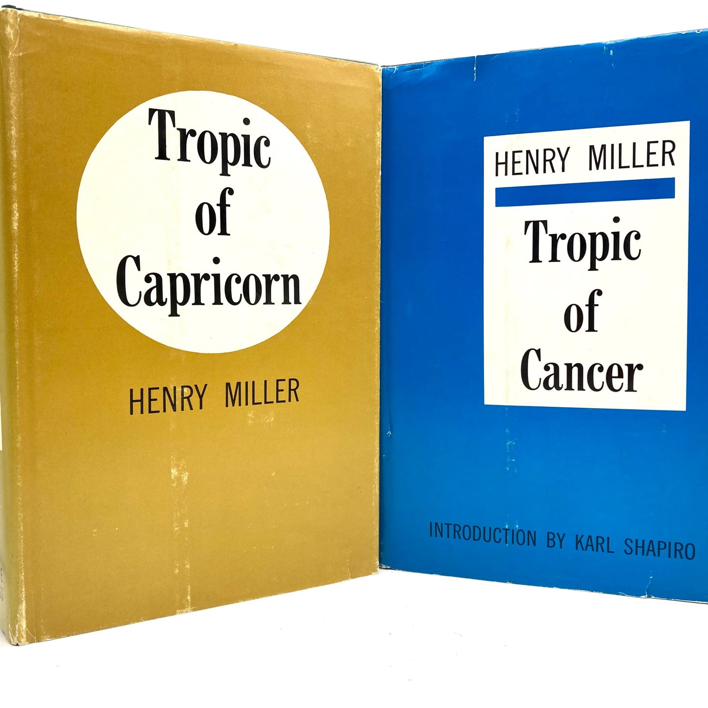 MILLER, Henry "Tropic of Cancer"/"Tropic of Capricorn" [Grove Press, 1961] (Signed) - Buzz Bookstore