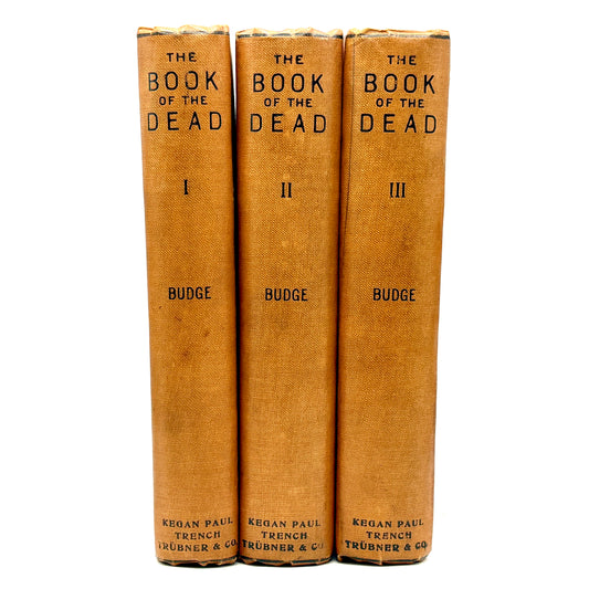 BUDGE, E.A. Wallis "The Book of the Dead" [Kegan Paul, Trench, Trubner & Co, 1910]