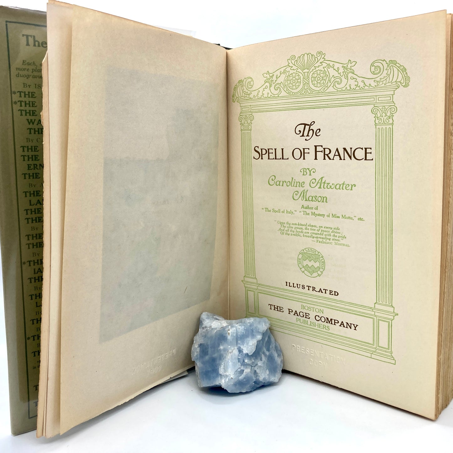 MASON, Caroline Atwater "The Spell of France" [LC Page, 1918] w/Dust Jacket