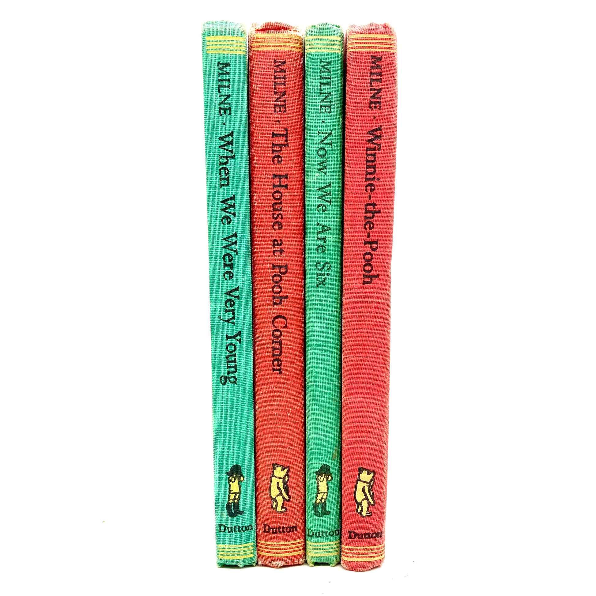 MILNE, A.A. 4 Volume "Pooh's Library" Set [E.P. Dutton & Co, 1961] - Buzz Bookstore
