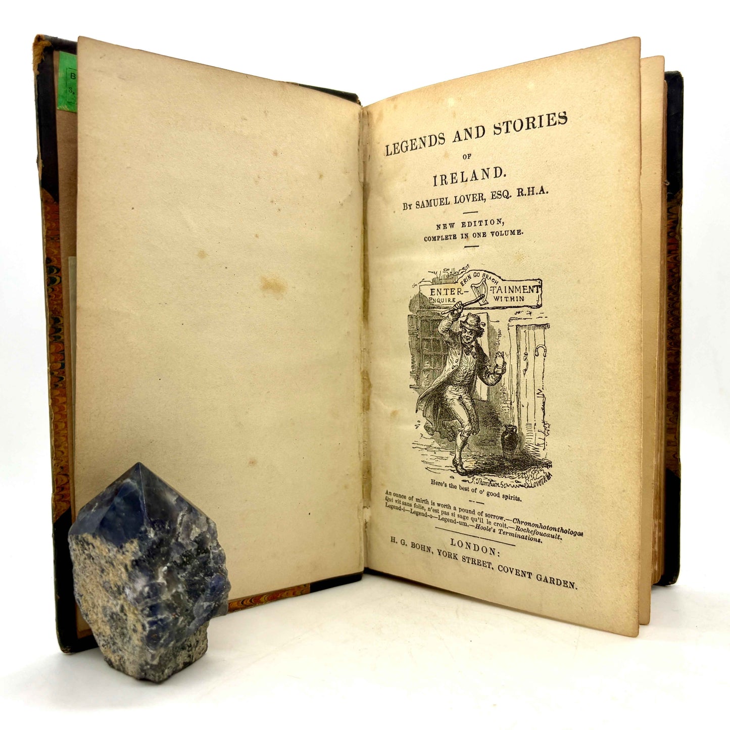 LOVER, Samuel “Legends and Stories of Ireland” [H. G. Bohn, n.d./c1850]