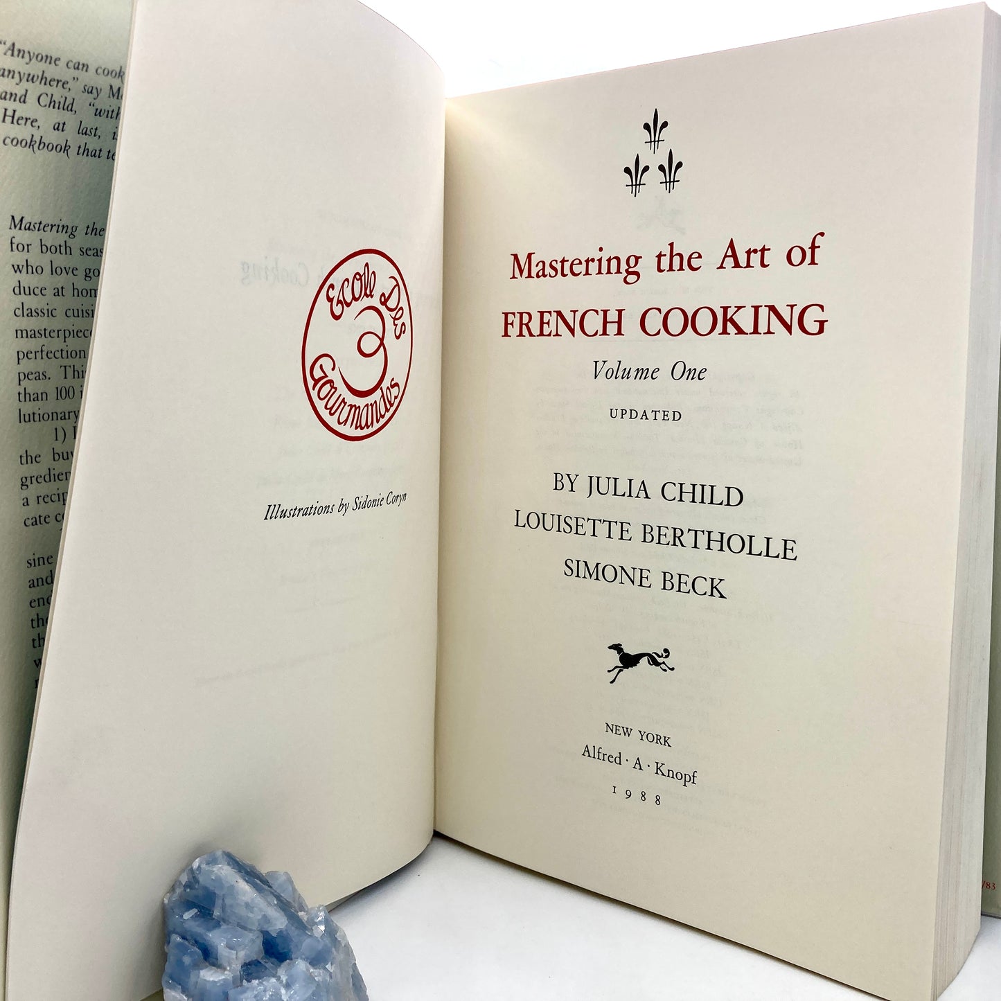 CHILD, Julia "Mastering the Art of French Cooking" [Knopf, 1988] SIGNED