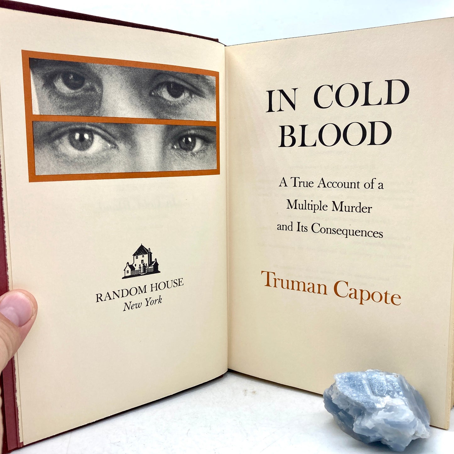 CAPOTE, Truman "In Cold Blood" [Random House, 1965] 1st Edition, 1st Printing