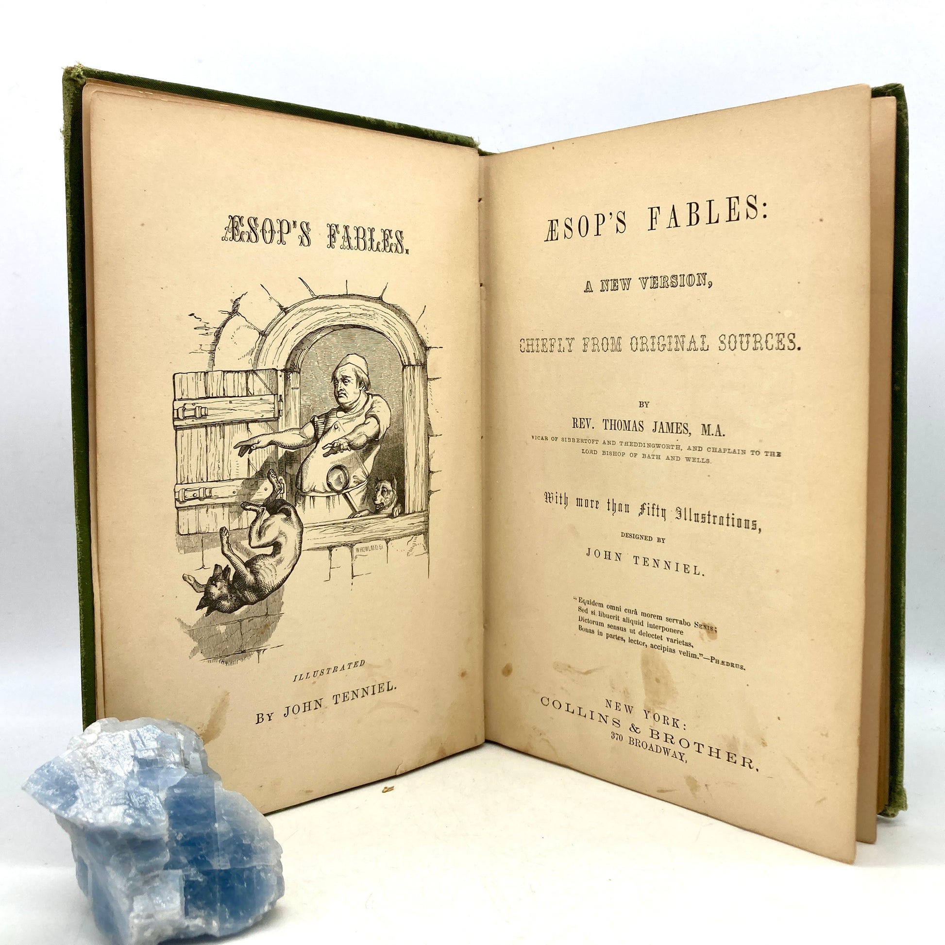 JAMES, Thomas "Aesop's Fables" [Collins & Brother, c1848] - Buzz Bookstore