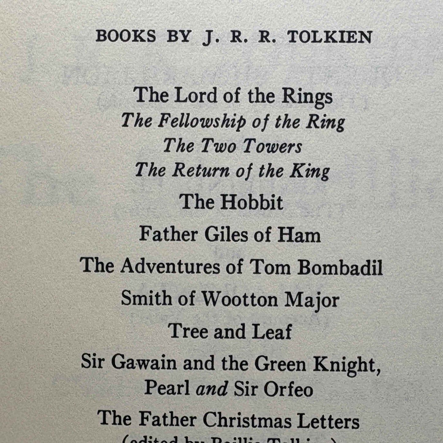 TOLKIEN, J.R.R. “The Silmarillion” [Houghton Mifflin Company, 1977] Fine 1st Printing