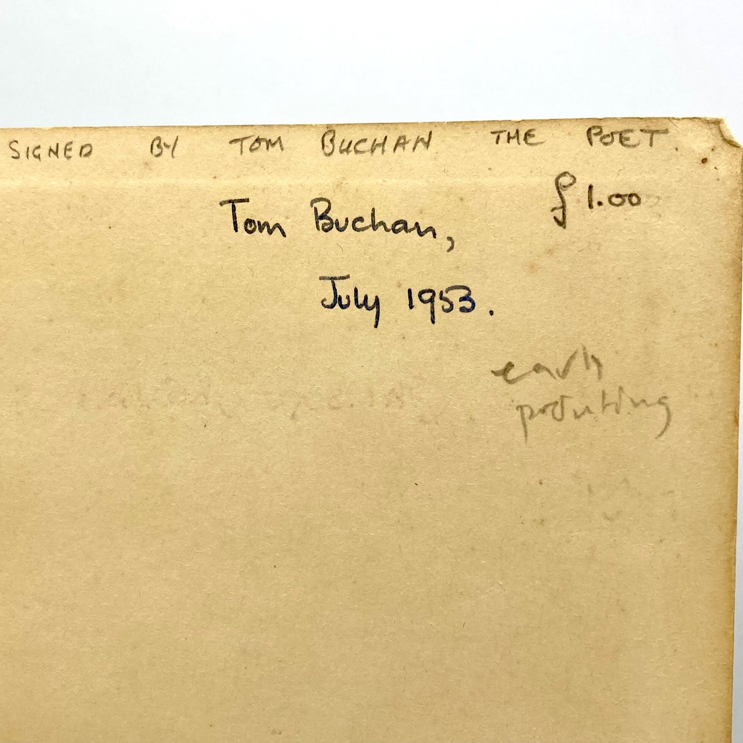 JOYCE, James "Ulysses" [Bodley Head, 1952] - Signed by Tom Buchan - Buzz Bookstore