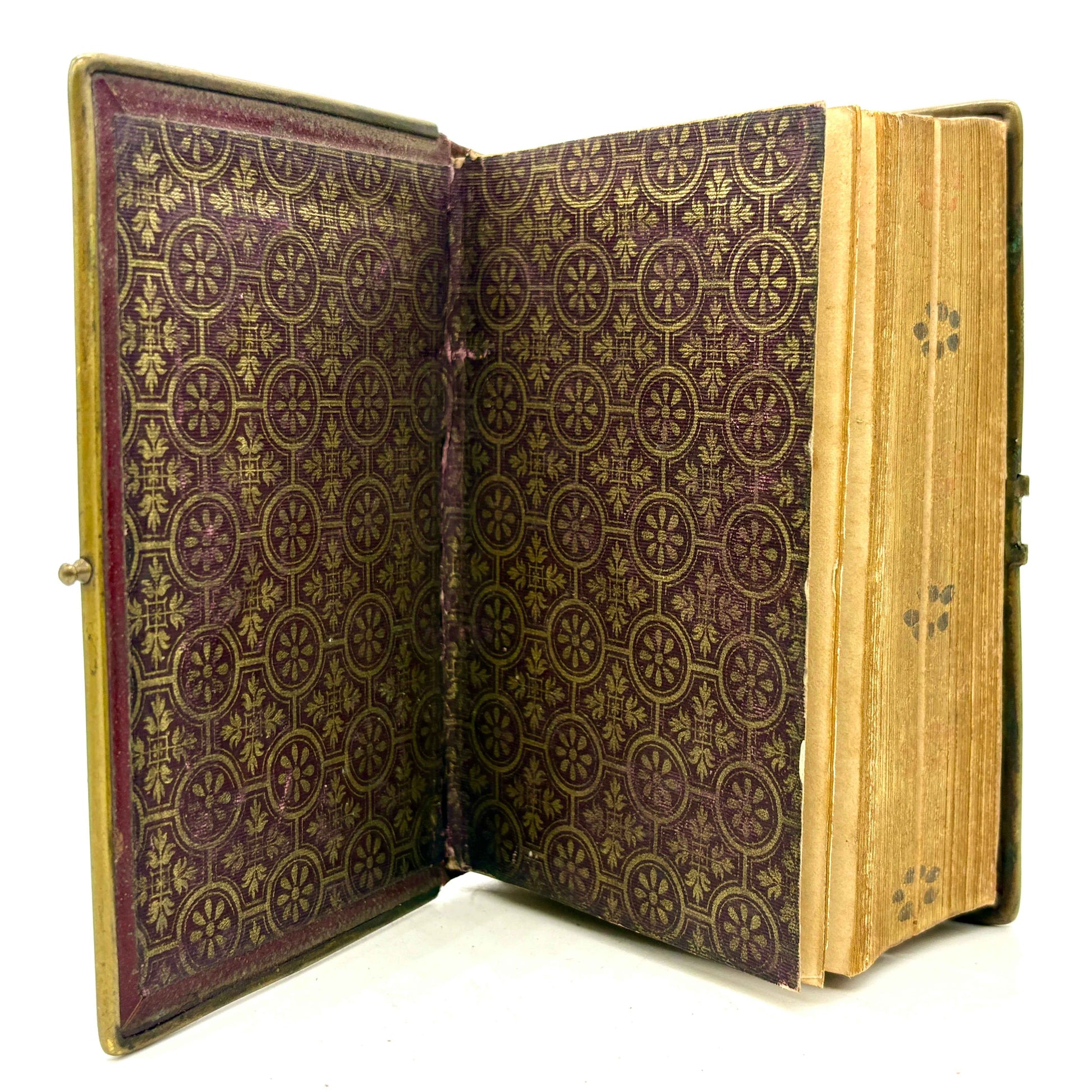 "Paroissien Romain" [Dalpayrat et Depelley, c1888] - Gilt & Flowers Gauffered Edges