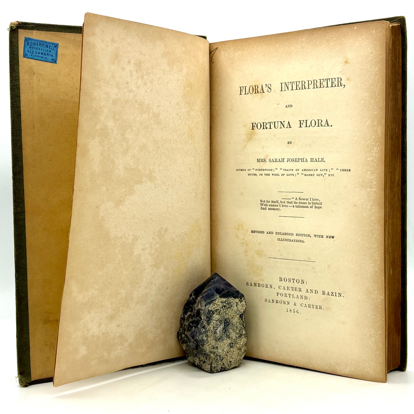 HALE, Sarah Josepha "Flora’s Interpreter" [Sanborn & Carter, 1856]