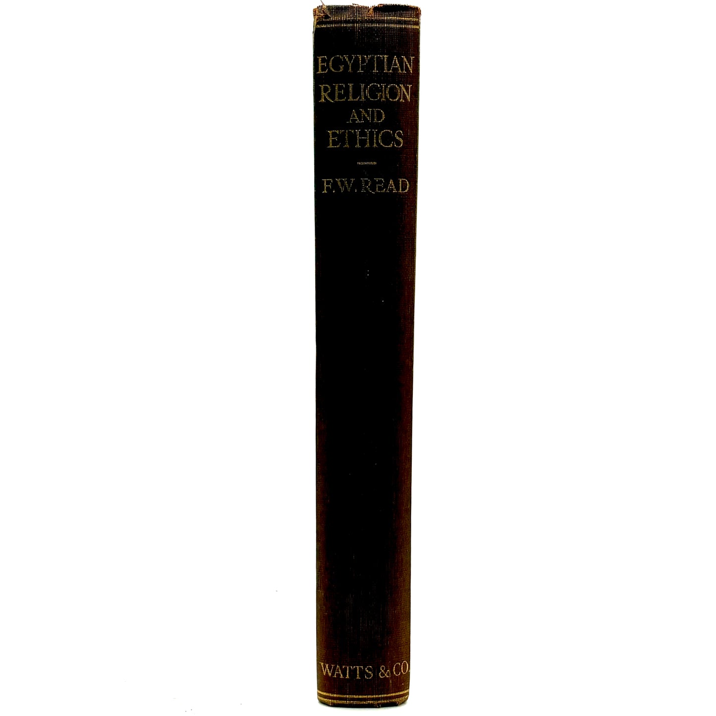 READ, F. W. "Egyptian Religion and Ethics" [Watts & Co., 1925] Book of the Dead