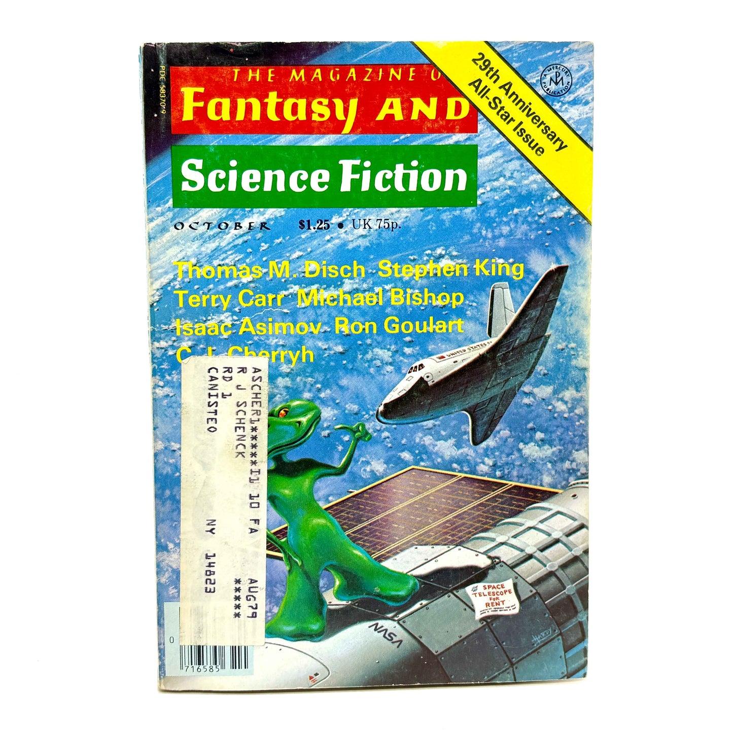 KING, Stephen “The Gunslinger” [Fantasy and Science Fiction, October 1978]