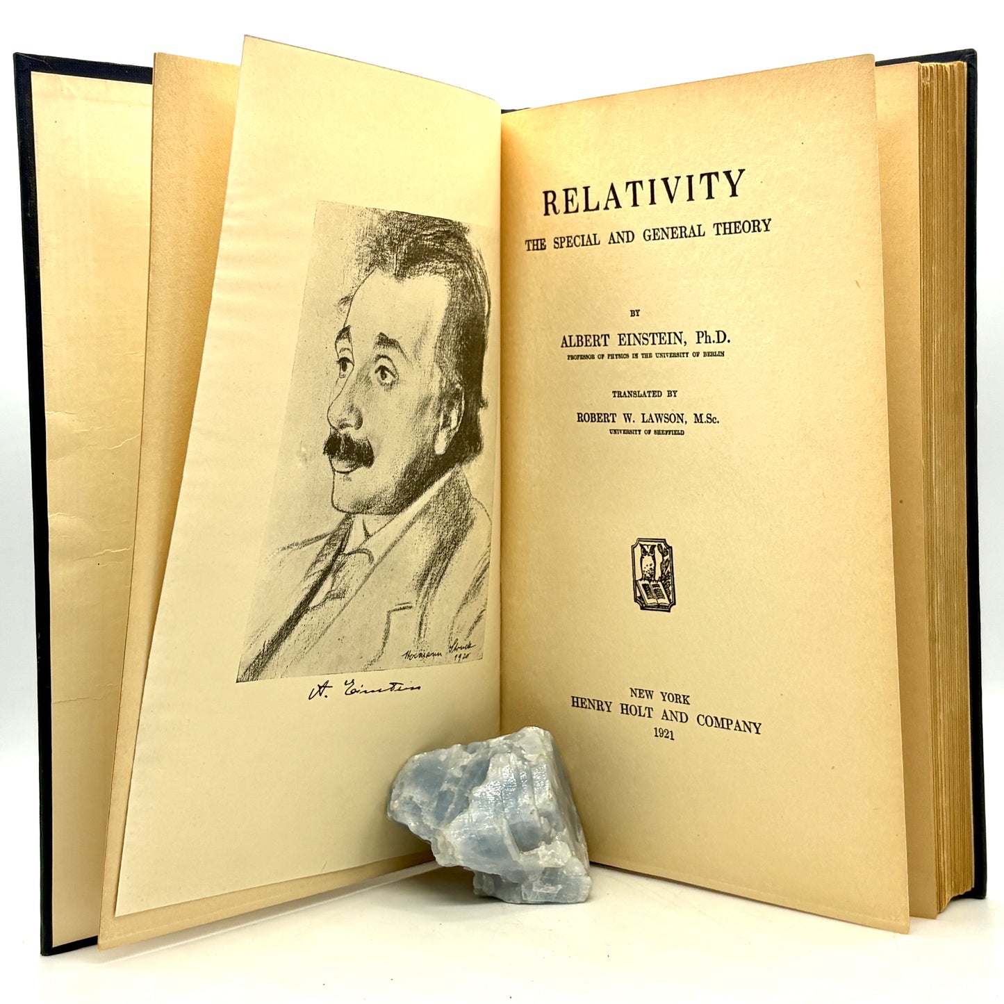 EINSTEIN, Albert “Relativity: The Special and the General Theory” [Henry Holt, 1921] 3rd Printing
