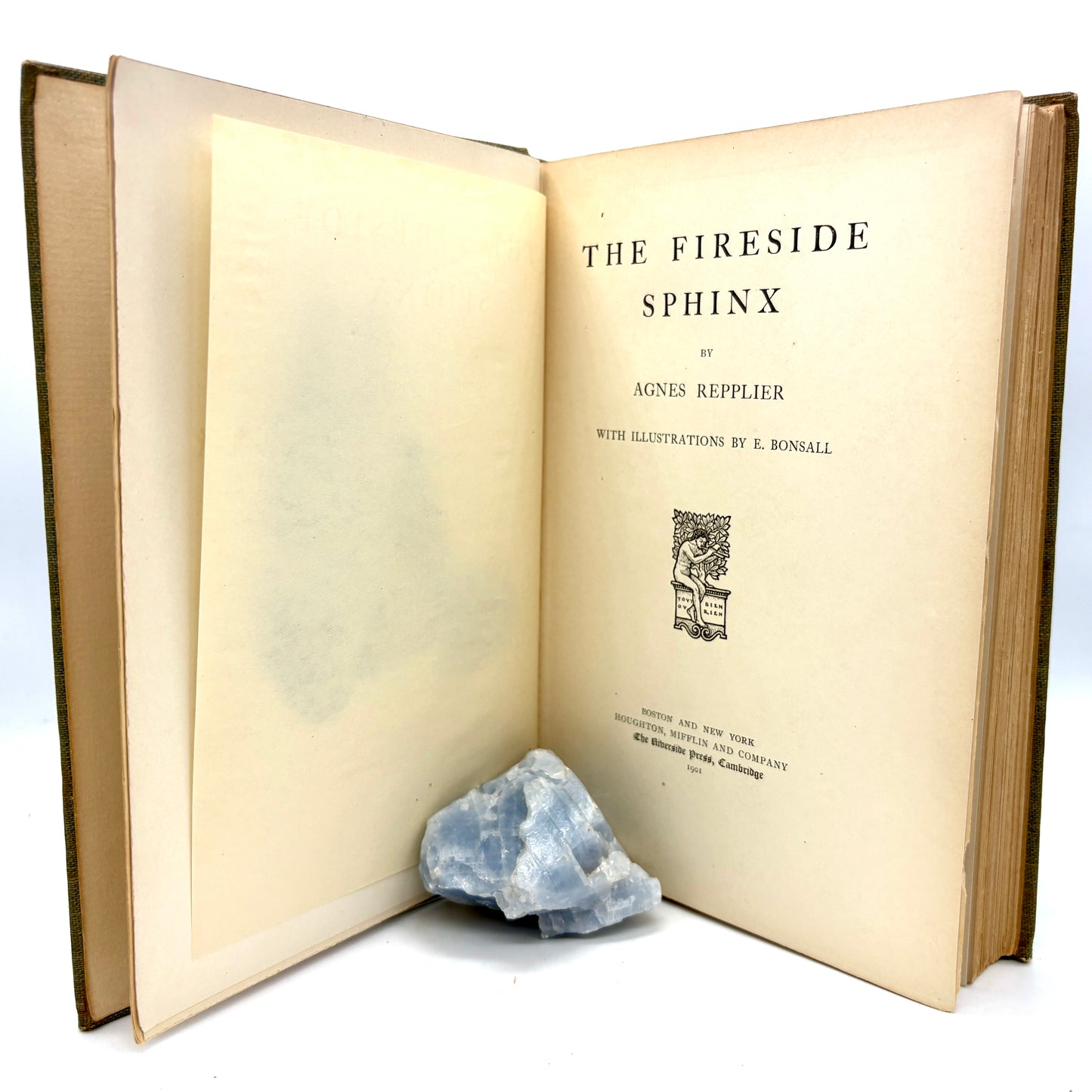 REPPLIER, Agnes "The Fireside Sphinx" [Houghton Mifflin, 1901] 1st Edition, Cats